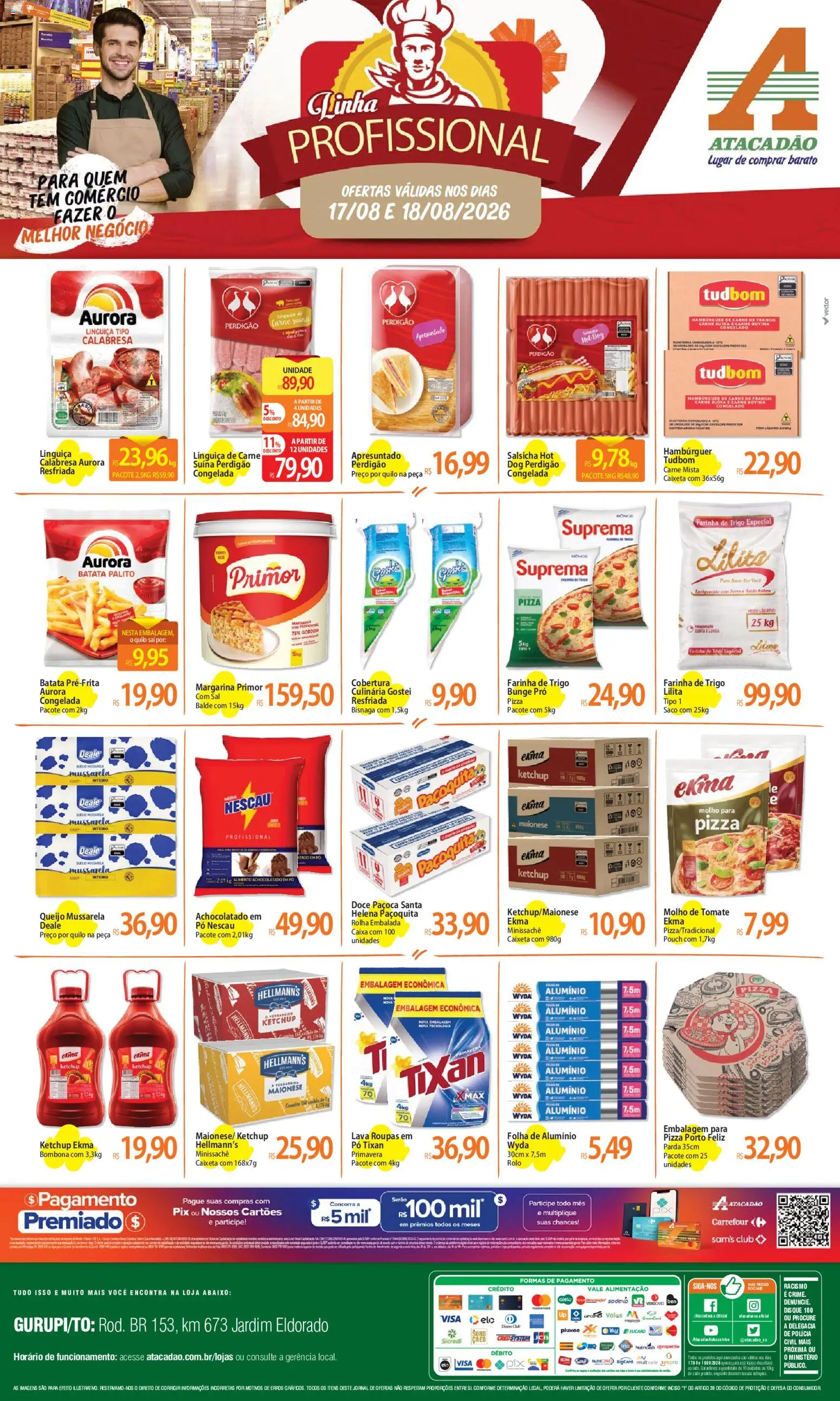 Pré-Visualização do folheto "Atacadão ofertas - TO" da loja Atacadão válido a partir de 17/08/2026