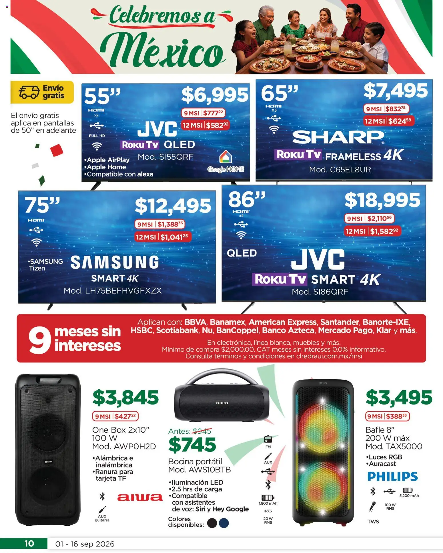 Vista previa las ofertas de la tienda Chedraui - Chedraui Celebremos a México desde el 01/09/2026 