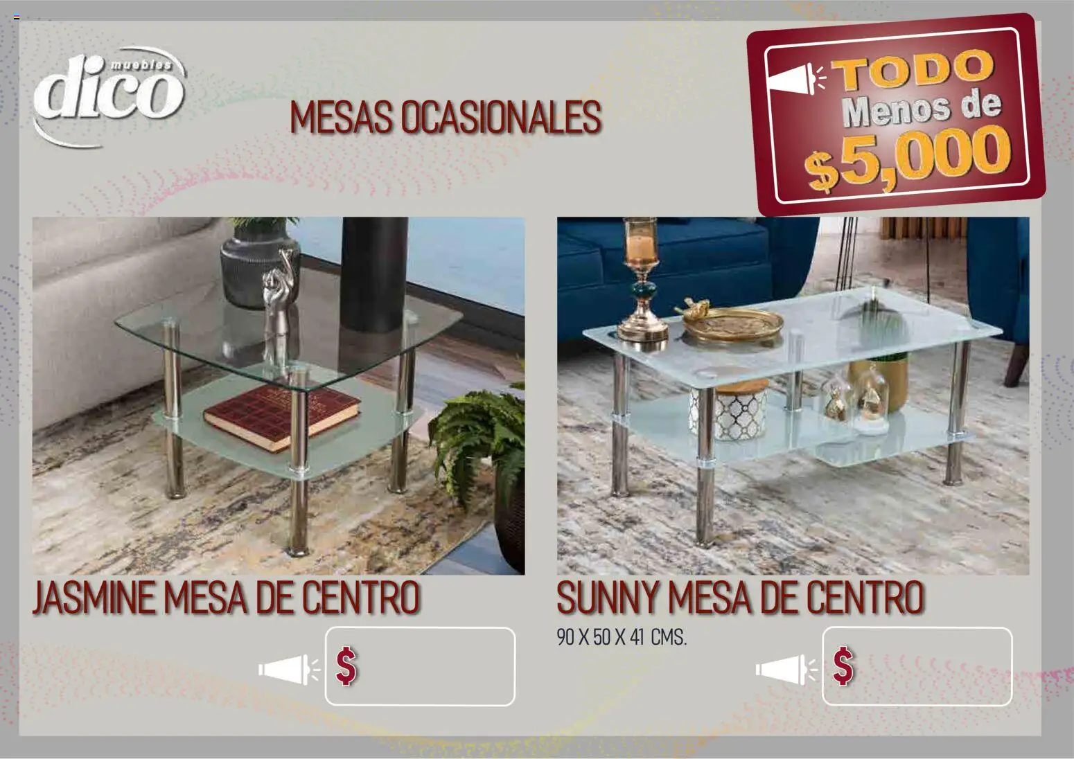 Vista previa las ofertas de la tienda Muebles Dico - Muebles Dico catálogo Todo menos de 5000 Pacifico desde el 09/04/2026 