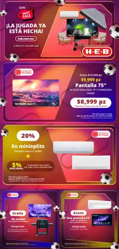 Vista previa las ofertas de la tienda H-E-B - H-E-B Hot Sale desde el 25/05/2026 