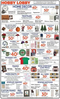 Ad Preview of Hobby Lobby Hobby Lobby Weekly Ad from 09/13/2026