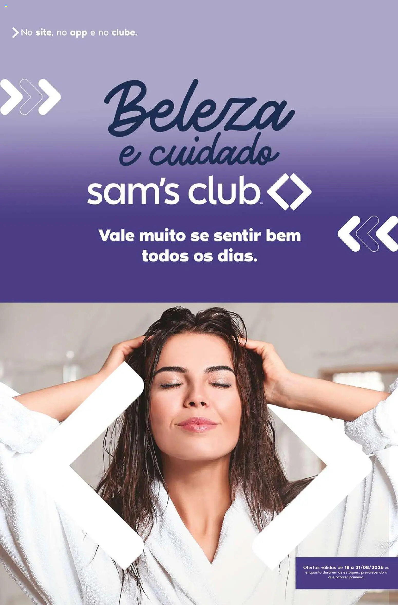 Pré-Visualização do folheto "Sam's Club ofertas Beleza" da loja Sam's Club válido a partir de 18/08/2026