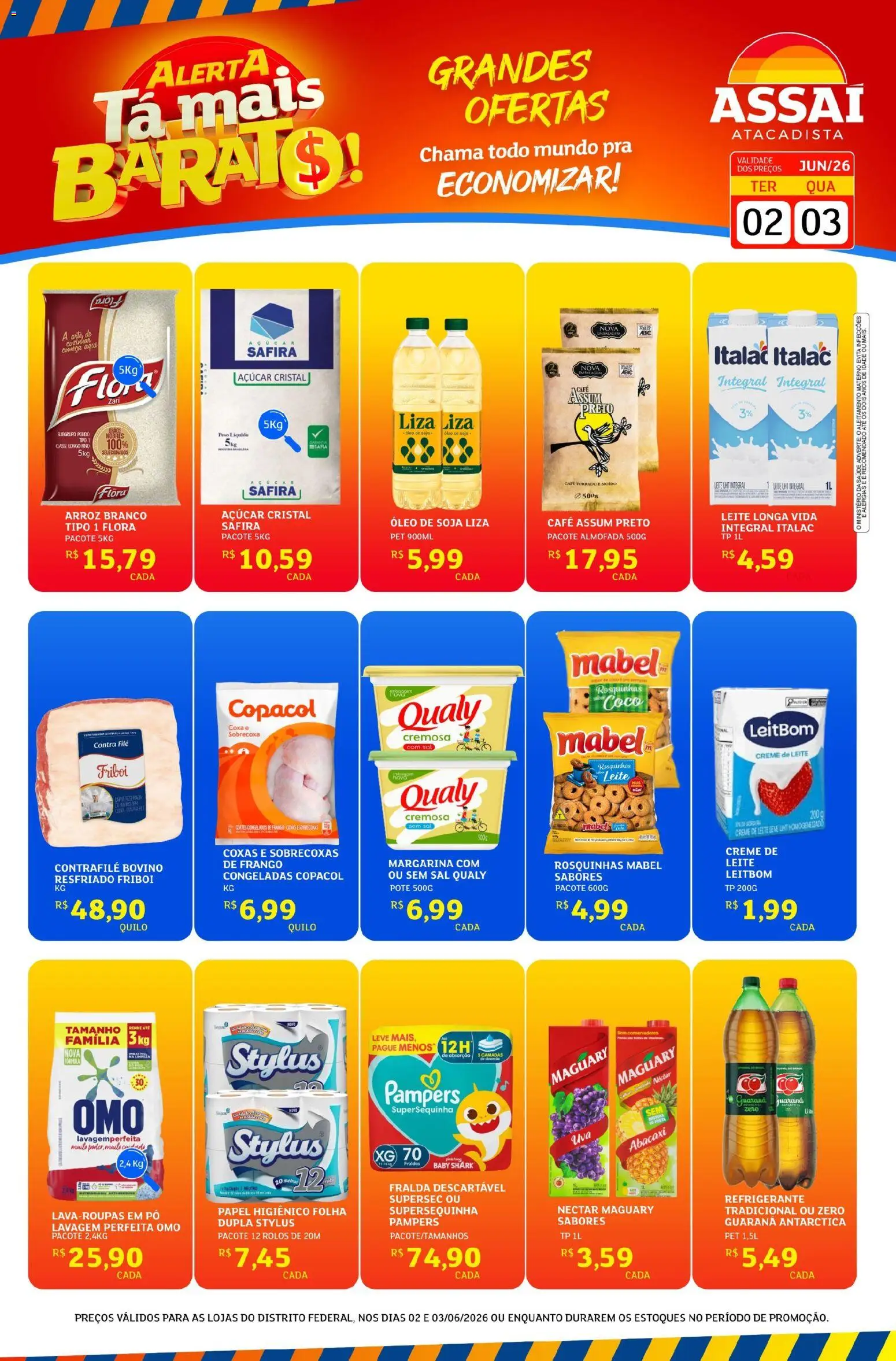 Pré-Visualização do folheto "Assaí Atacadista ofertas - DF" da loja Assaí Atacadista válido a partir de 02/06/2026