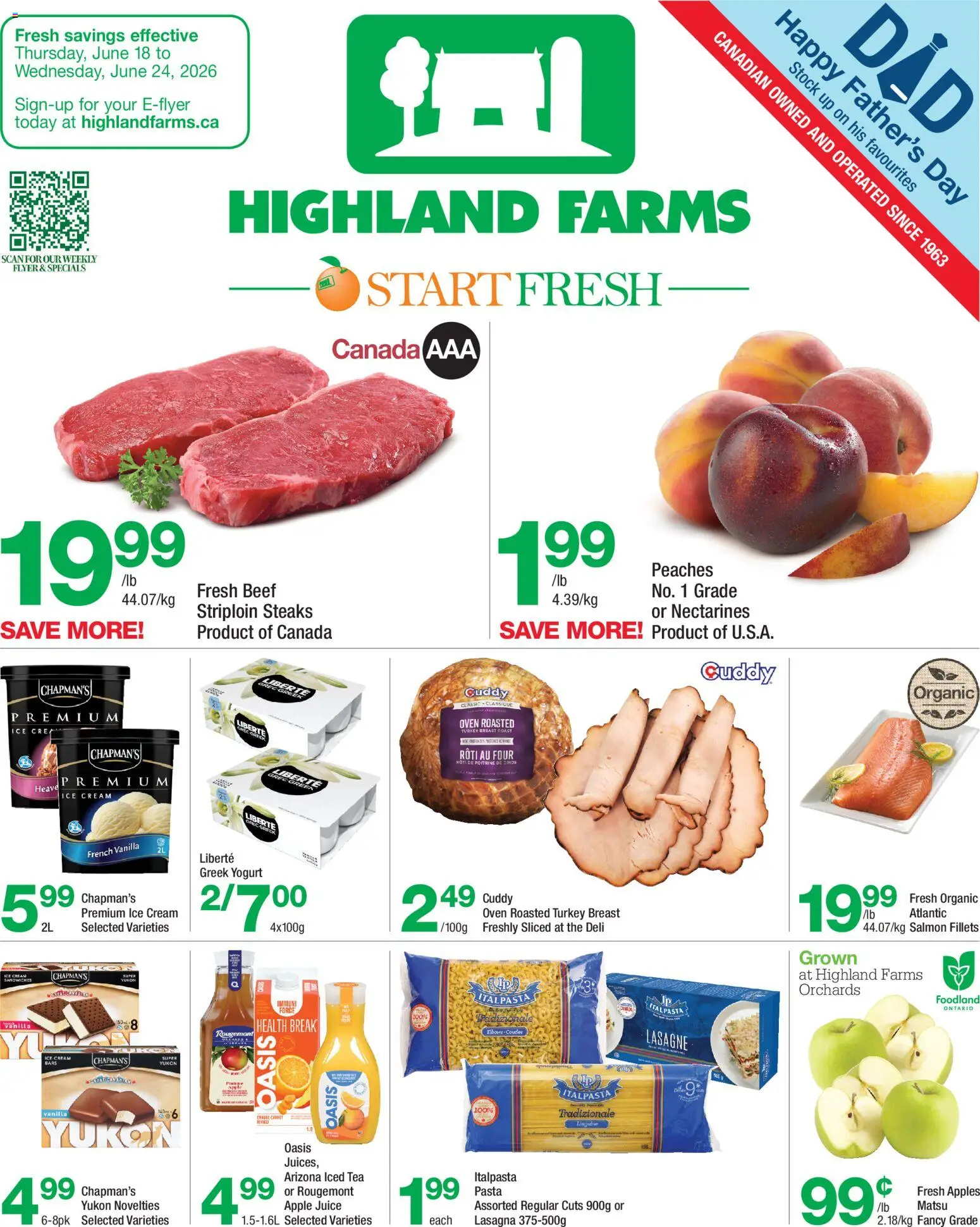 Preview of leaflet Highland Farms weekly flyer / circulaire from shop Highland Farms is valid from Jun 18, 2026