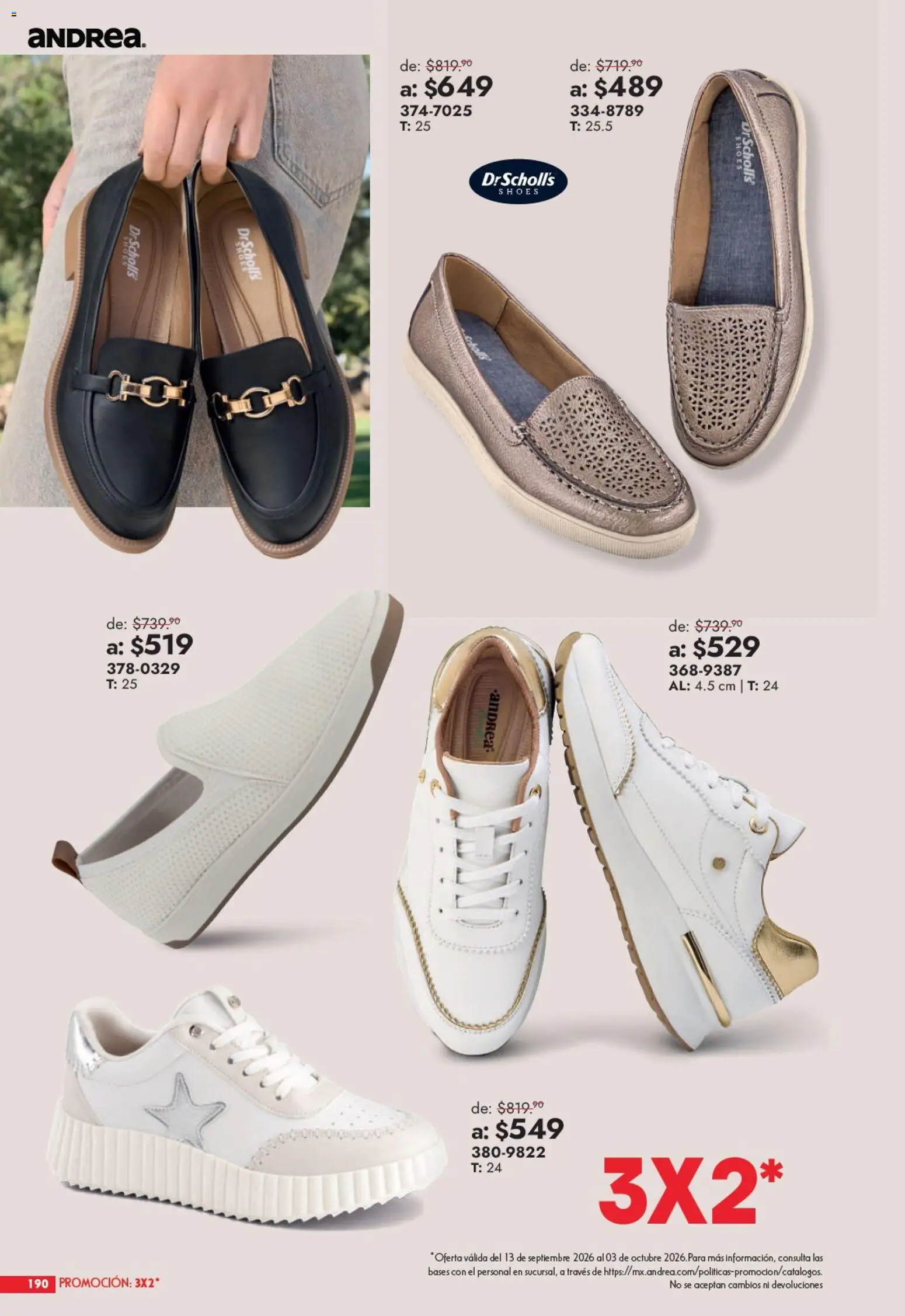 Vista previa las ofertas de la tienda Andrea - Andrea catálogo Outlet desde el 13/09/2026 