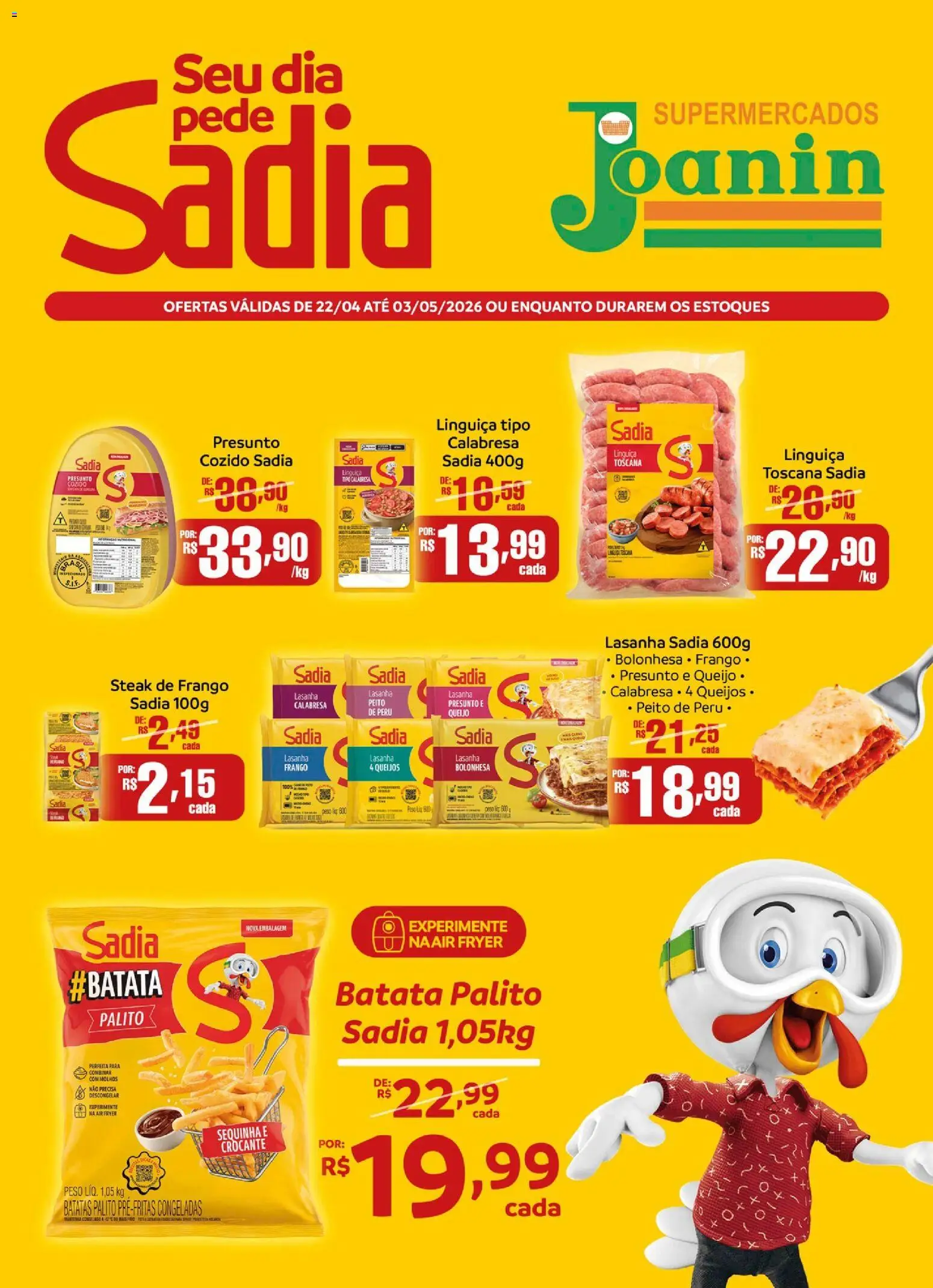Pré-Visualização do folheto "Supermercados Joanin ofertas BRF" da loja Supermercados Joanin válido a partir de 22/04/2026
