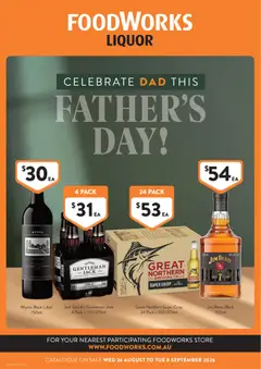 Preview of catalogue Foodworks Liquor from shop Foodworks valid 26/08/2026
