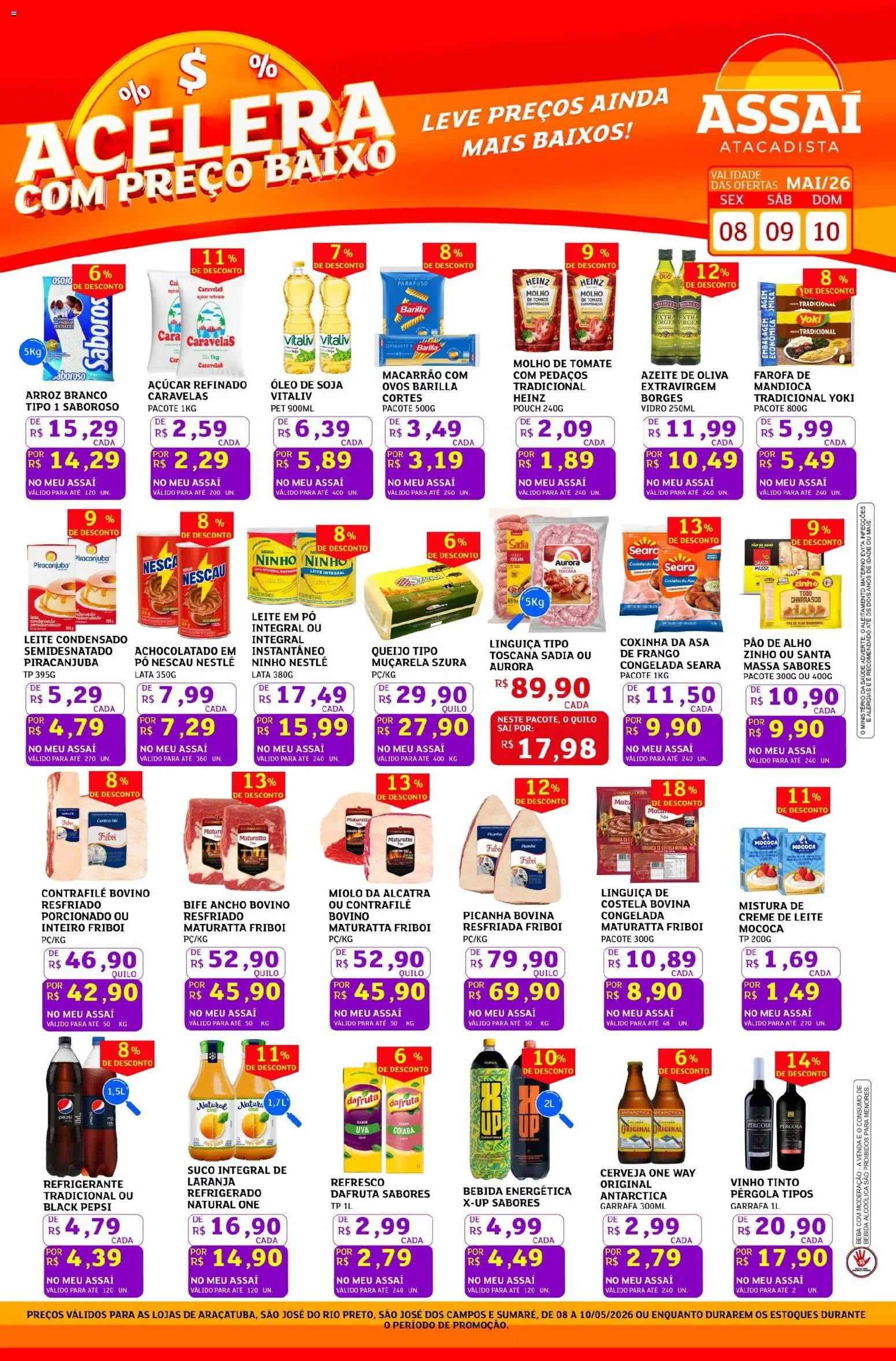 Pré-Visualização do folheto "Assaí Atacadista ofertas - SP" da loja Assaí Atacadista válido a partir de 08/05/2026