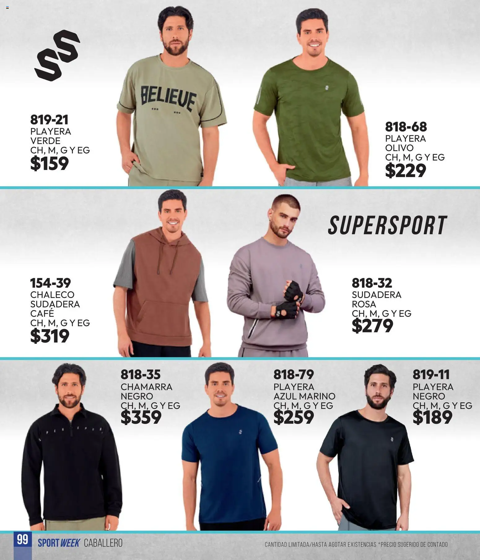 Vista previa las ofertas de la tienda Cklass - Cklass catálogo Sportweek desde el 28/04/2026 - Café, Playera, Sudadera, Chamarra, Chaleco