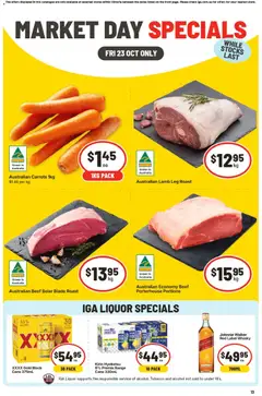 Preview of catalogue IGA VIC Market Day Specials from shop IGA valid 23/10/2026