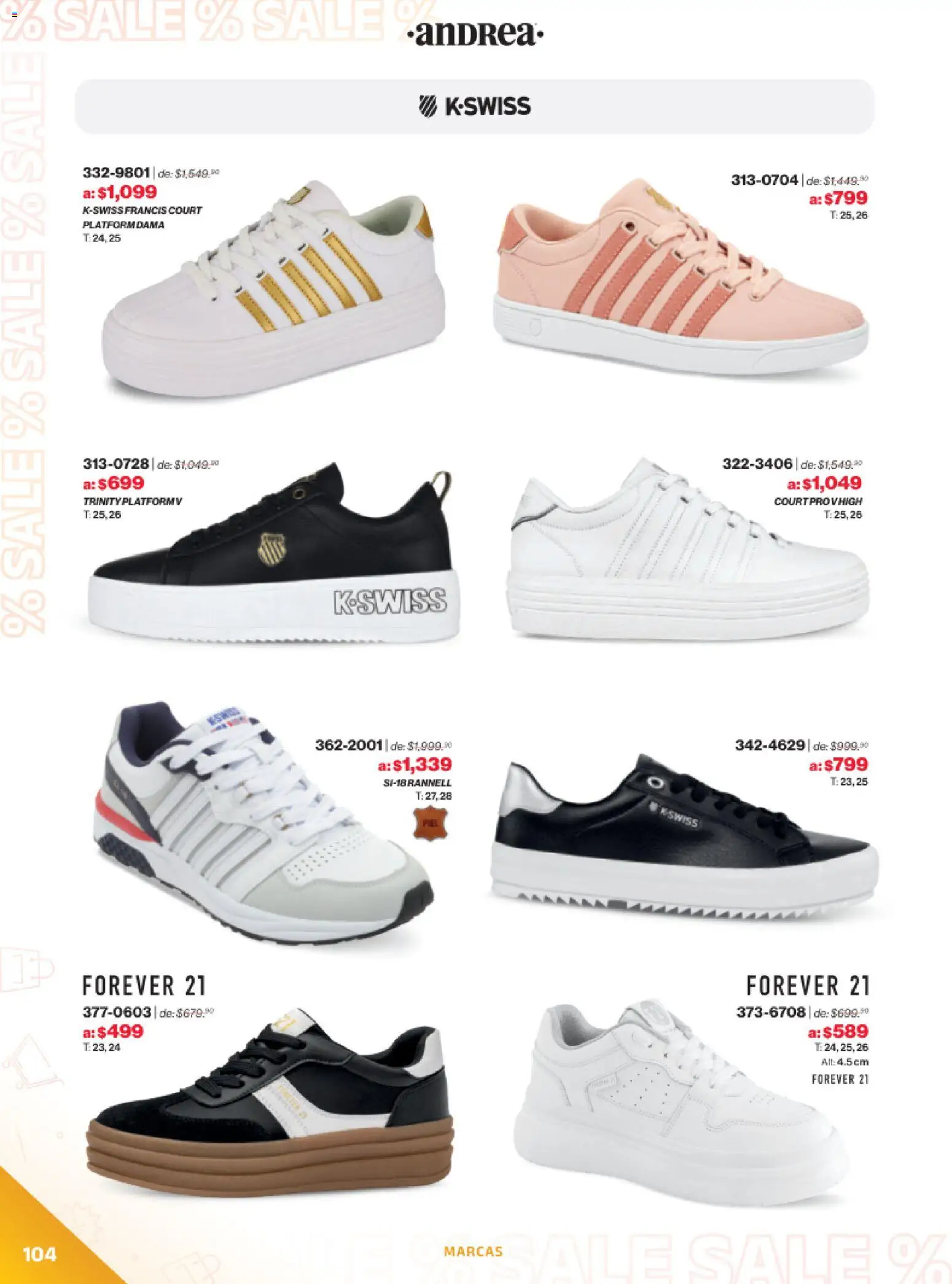 Vista previa las ofertas de la tienda Andrea - Catálogo Outlet desde el 21/12/2025 