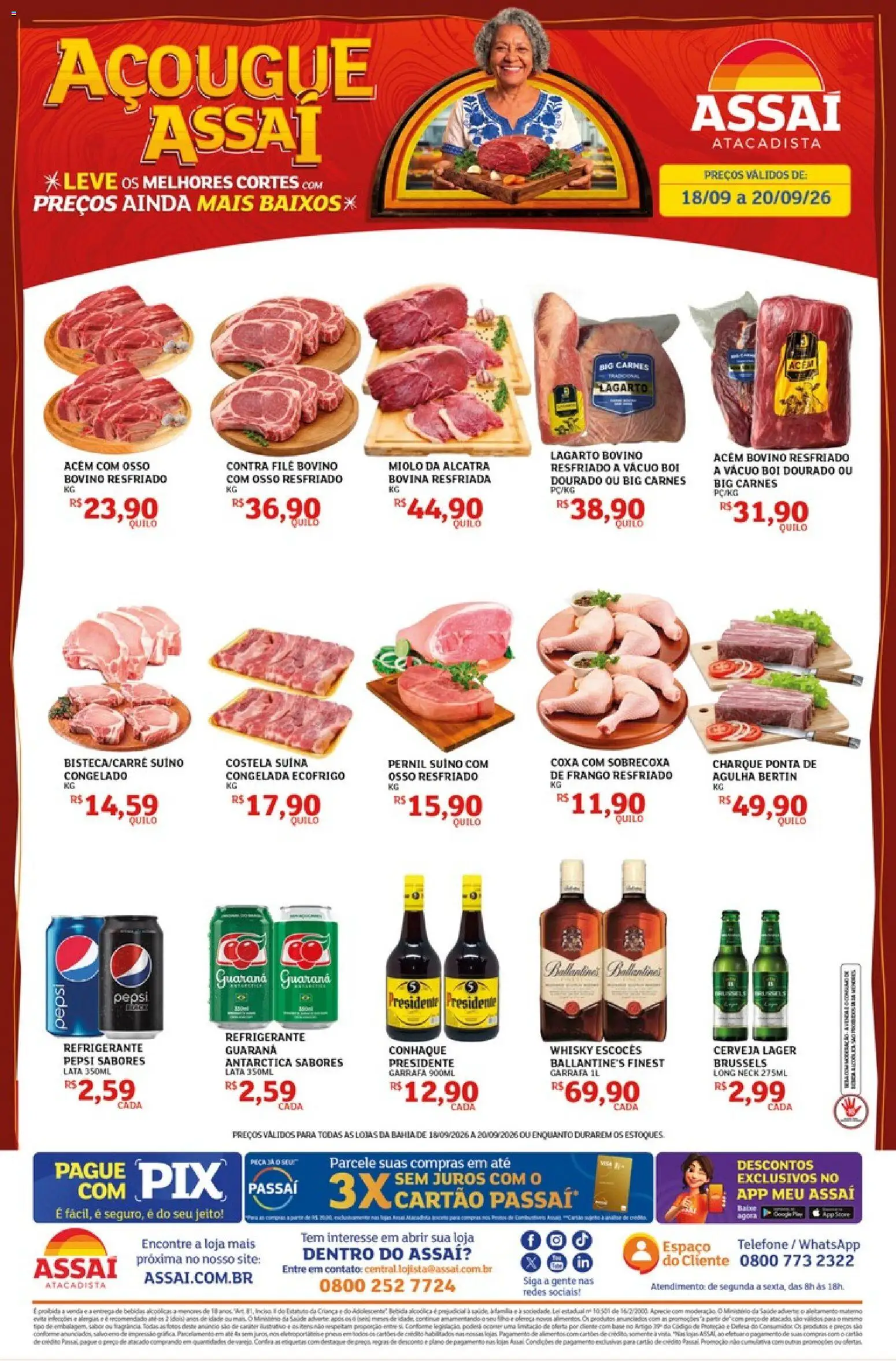 Pré-Visualização do folheto "Assaí Atacadista ofertas - BA" da loja Assaí Atacadista válido a partir de 18/09/2026