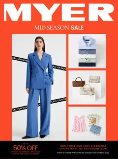 Preview of catalogue Myer catalogue from shop Myer valid 09/09/2026