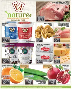 Un aperçu du dépliant Pa Supermarché - nature Flyer du magasin Pa Supermarché est valide à partir 26 oct. 2026
