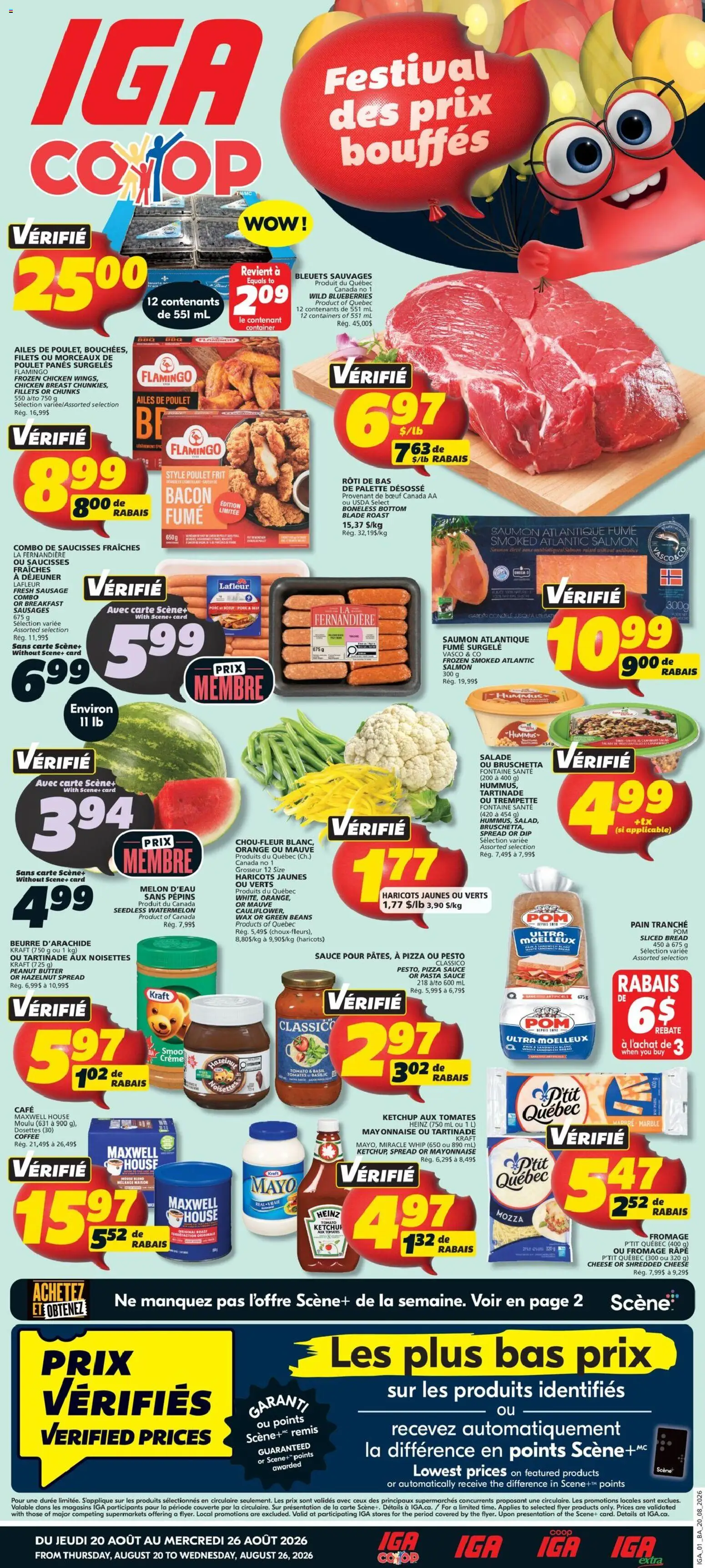Preview of leaflet IGA weekly flyer / circulaire from shop IGA is valid from Aug 20, 2026