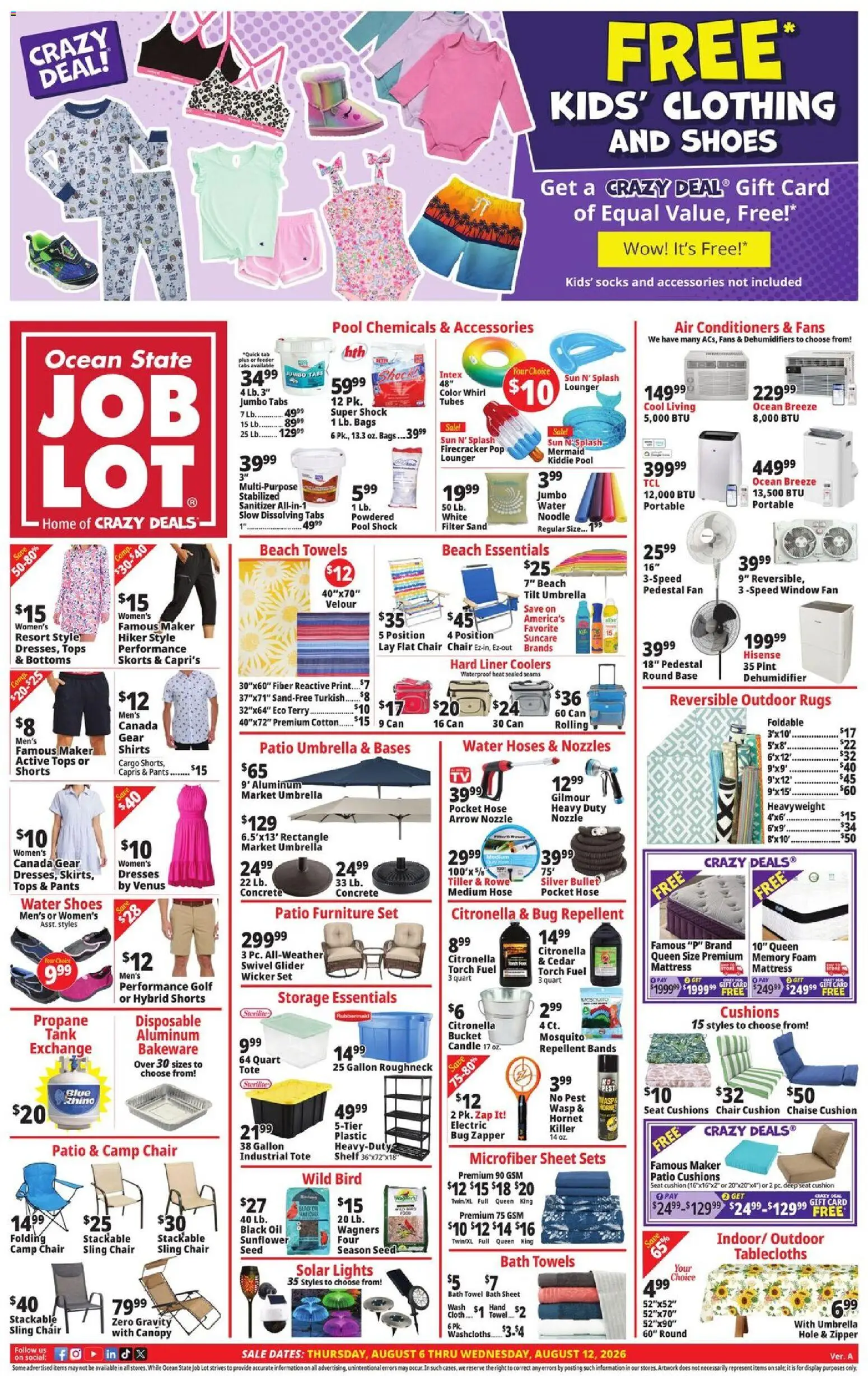 Ocean State Job Lot Weekly Ad from 08/06/2026 >> Flyer