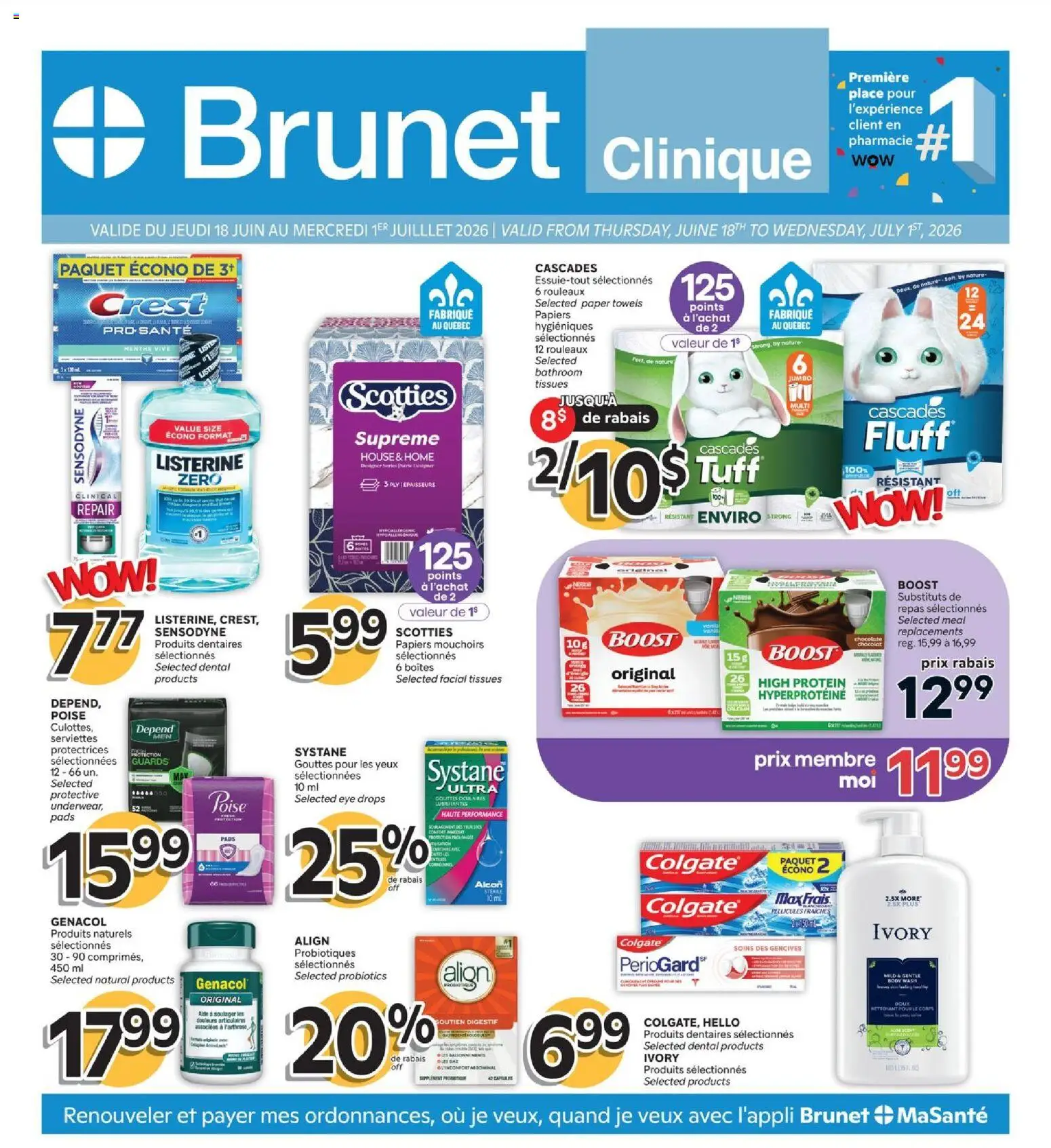 Preview of leaflet Brunet flyer - Clinique from shop Brunet is valid from Jun 18, 2026