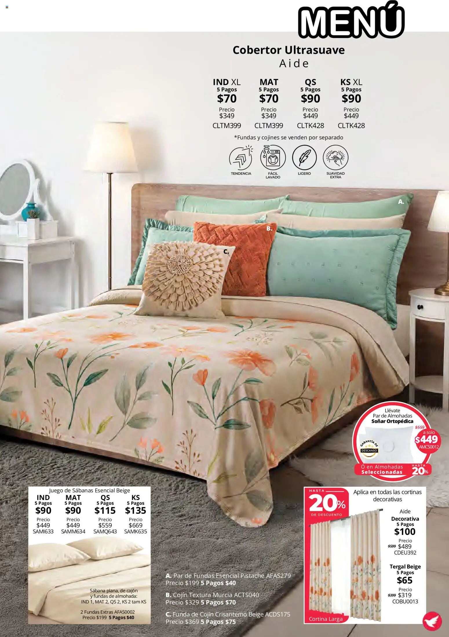Vista previa las ofertas de la tienda Colchas Concord - Colchas Concord catálogo Colección Cobertor Calor de Hogar desde el 15/10/2026 
