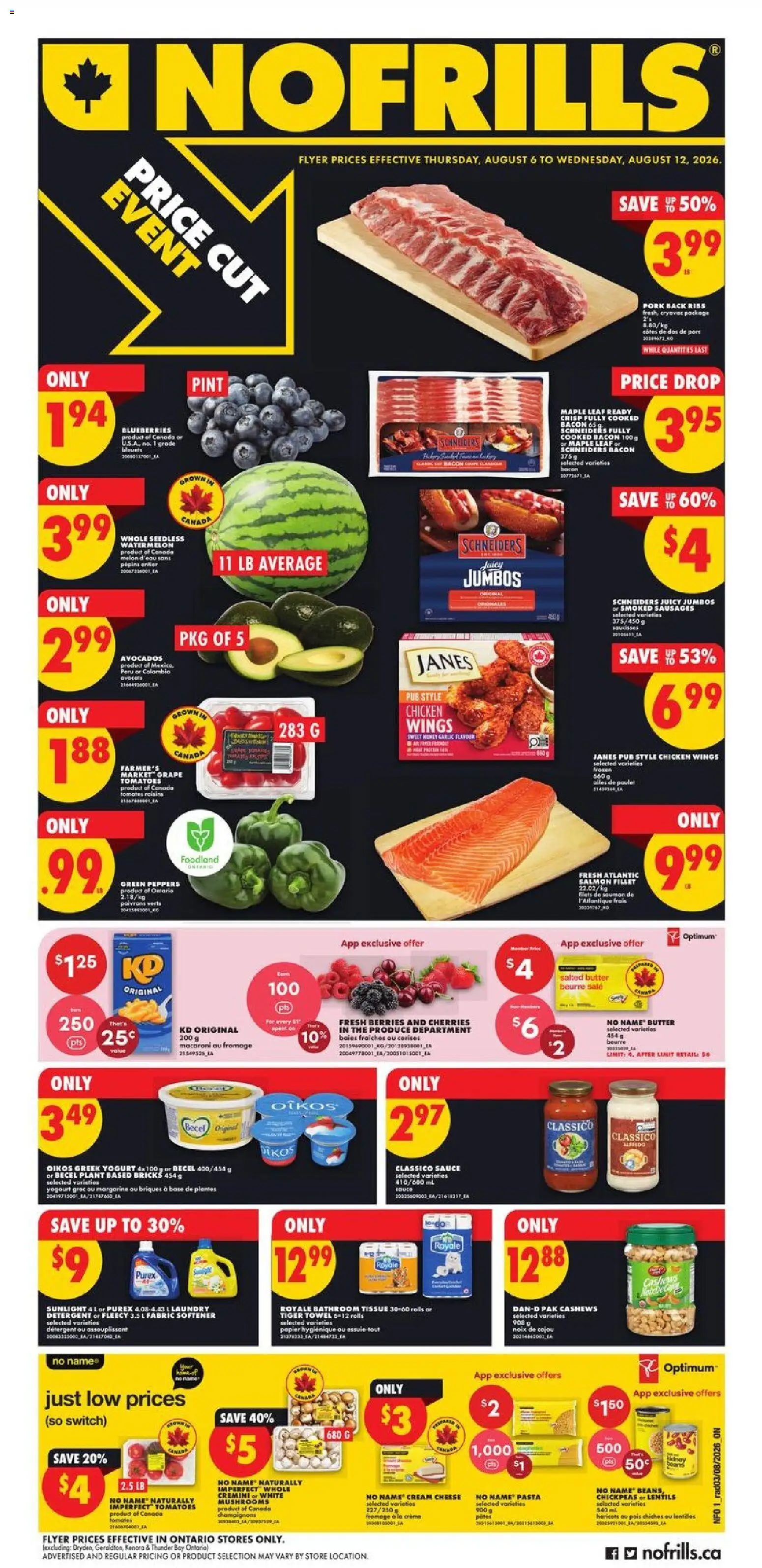 Preview of leaflet No Frills weekly flyer / circulaire from shop No Frills is valid from Aug 06, 2026