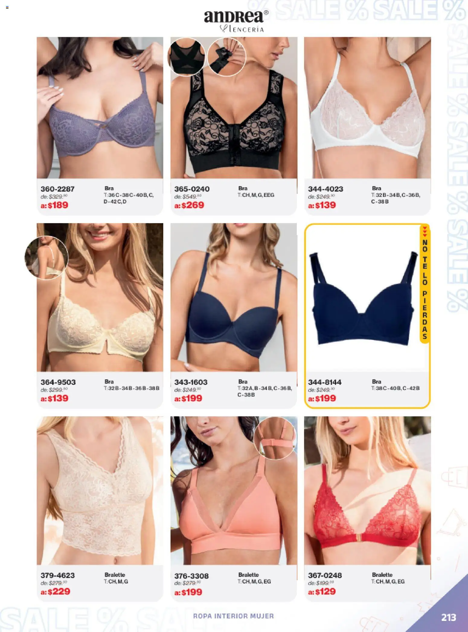 Vista previa las ofertas de la tienda Andrea - Catálogo Outlet desde el 21/12/2025 - Ropa, Ropa interior