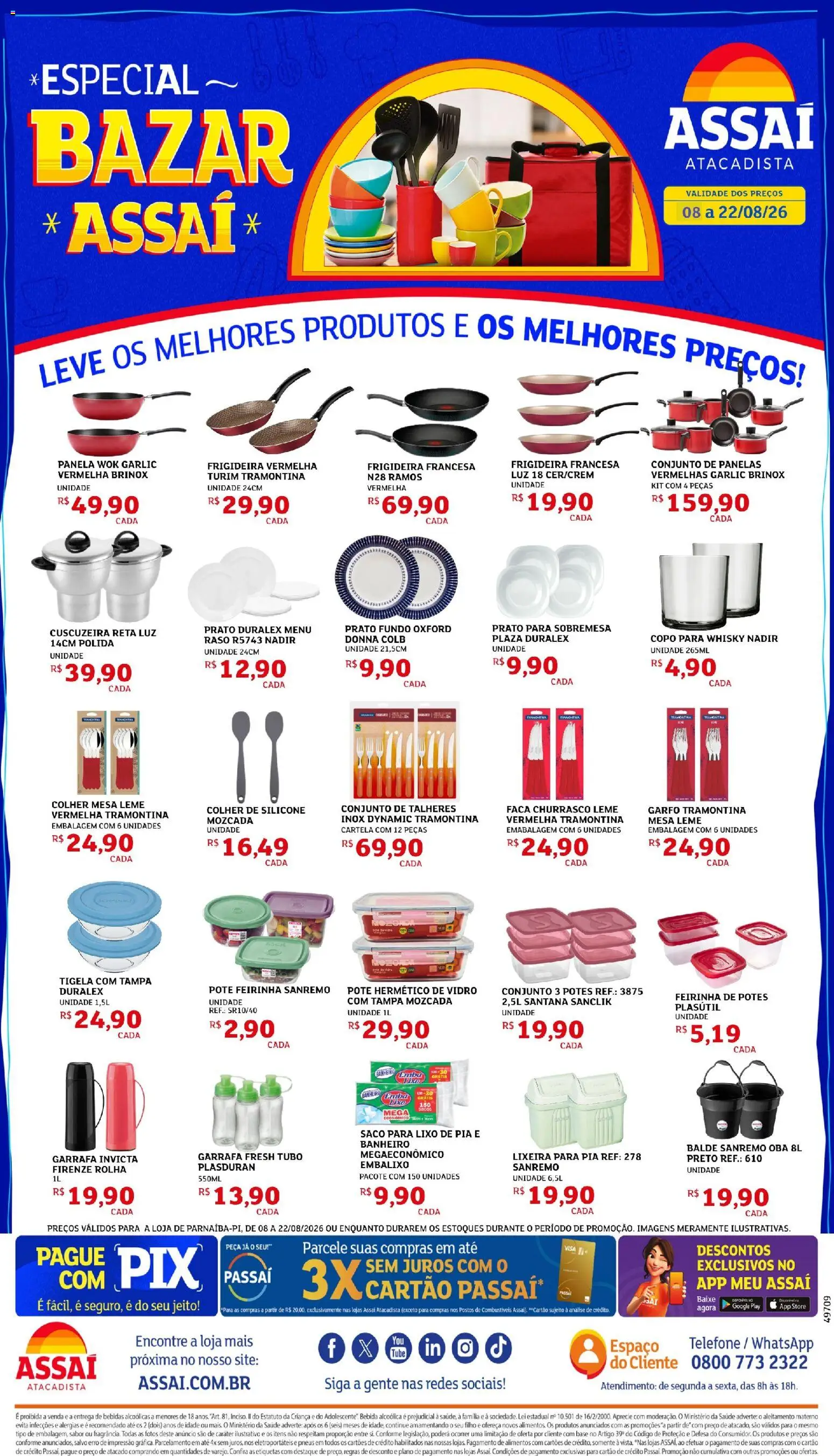 Pré-Visualização do folheto "Assaí Atacadista ofertas - PI" da loja Assaí Atacadista válido a partir de 08/08/2026