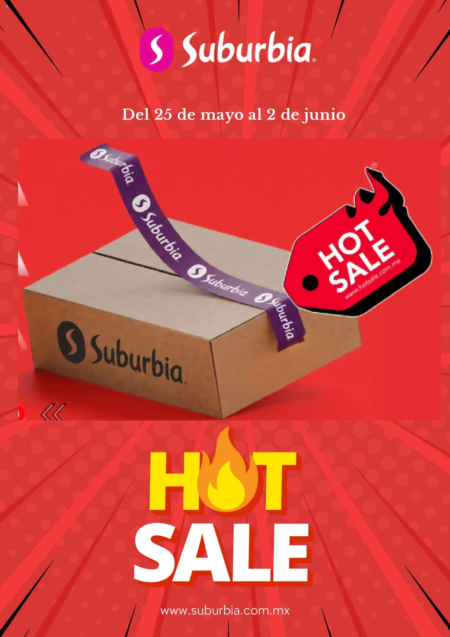 Vista previa las ofertas de la tienda Suburbia - Suburbia Hot Sale desde el 25/05/2026 