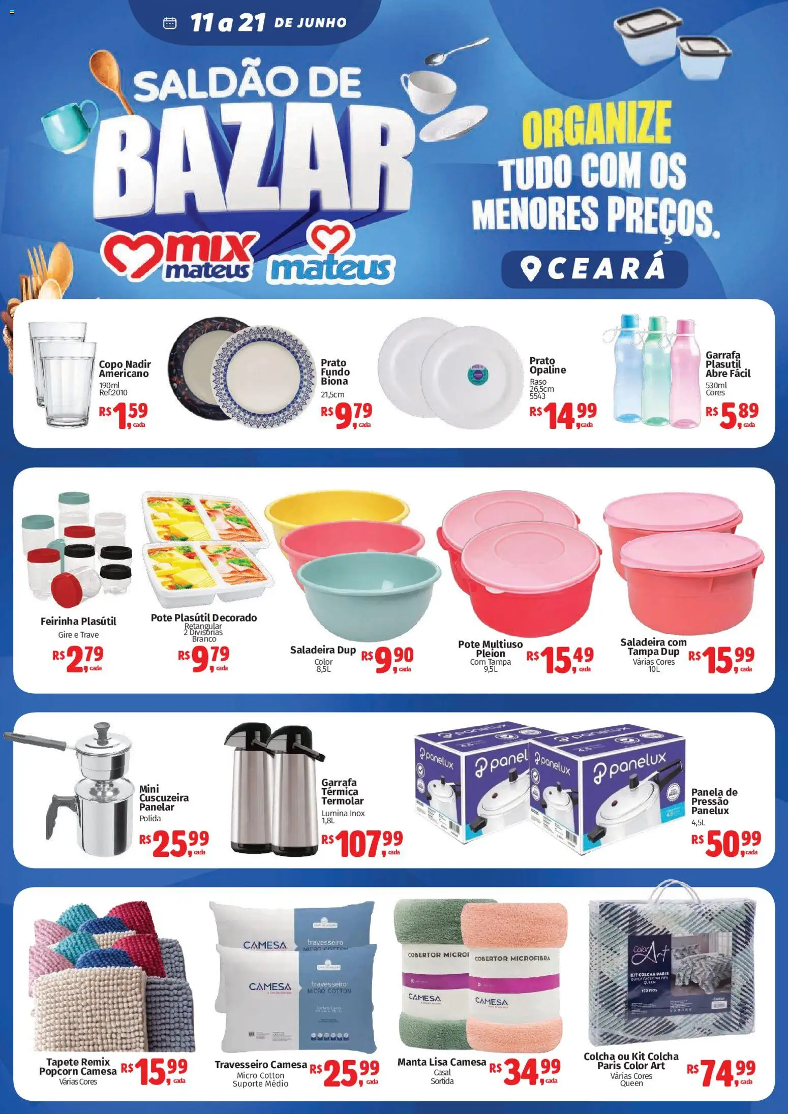 Pré-Visualização do folheto "Mateus ofertas Saldão de bazar" da loja Mateus válido a partir de 11/06/2026