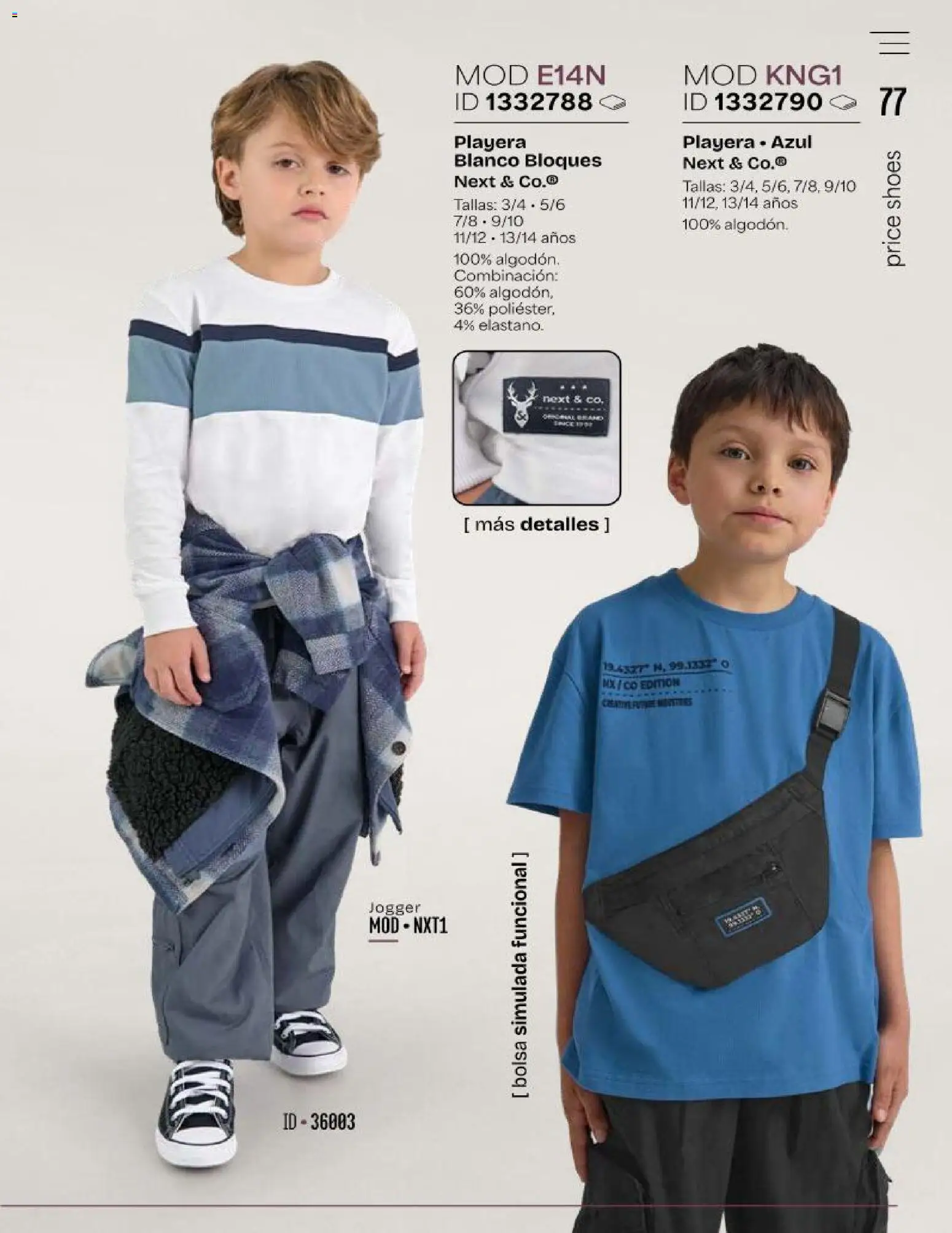 Vista previa las ofertas de la tienda Price Shoes - Price Shoes catálogo Kids desde el 01/10/2026 - Playera, Bolsa