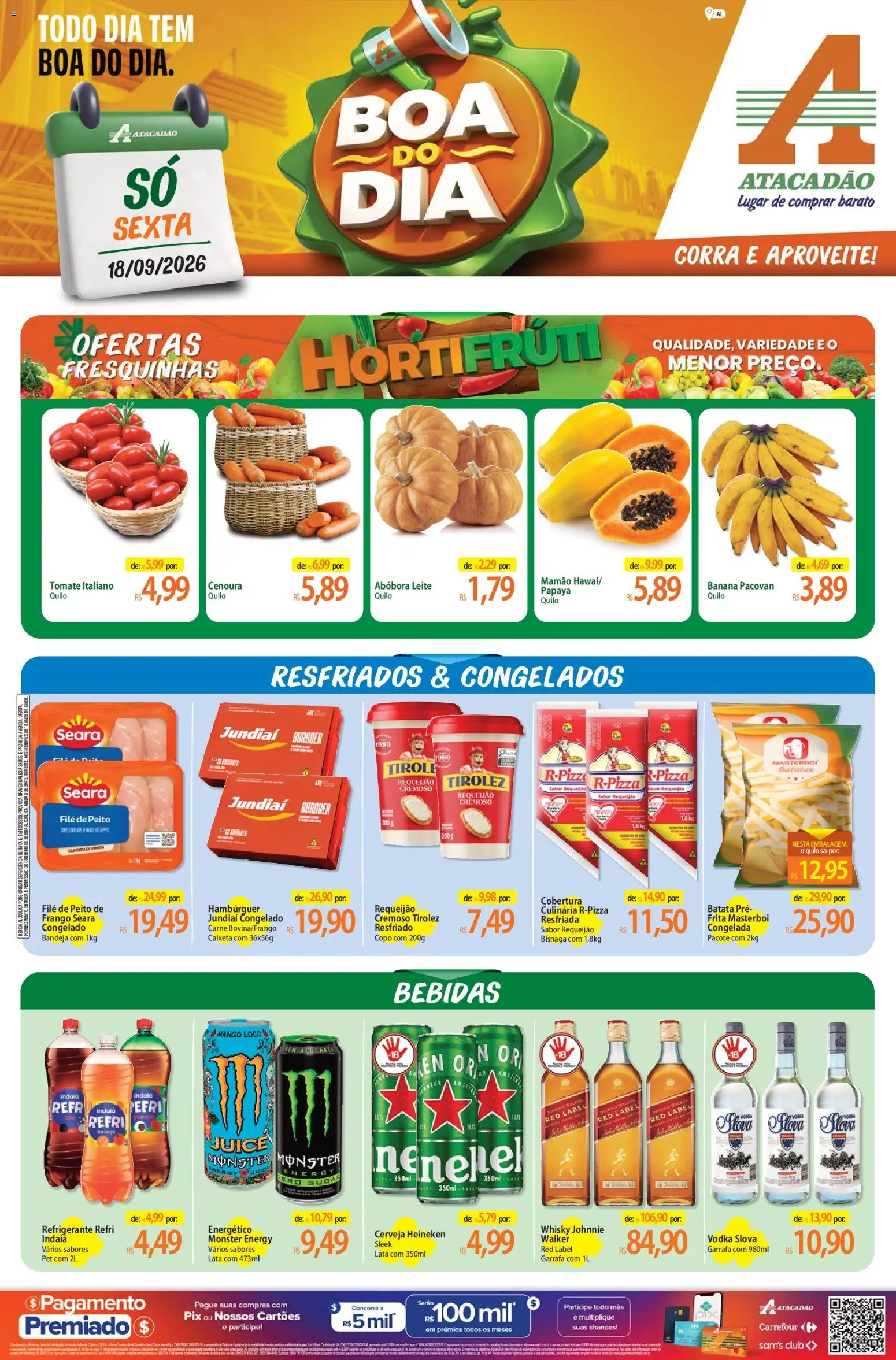 Pré-Visualização do folheto "Atacadão ofertas - AL" da loja Atacadão válido a partir de 18/09/2026