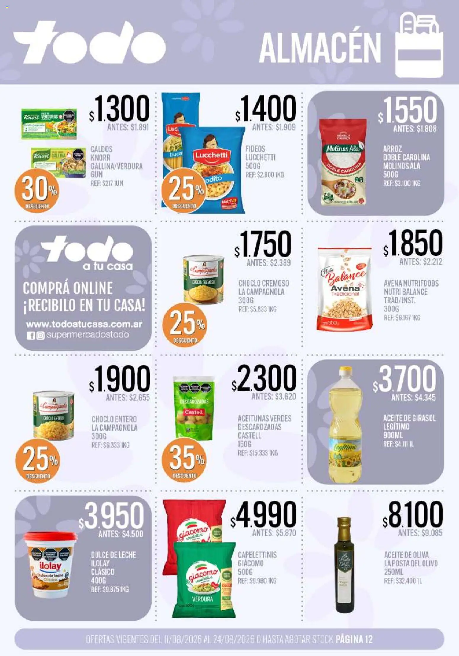 Vista previa del folleto de la tienda Supermercados TODO válido desde el 11/08/2026 