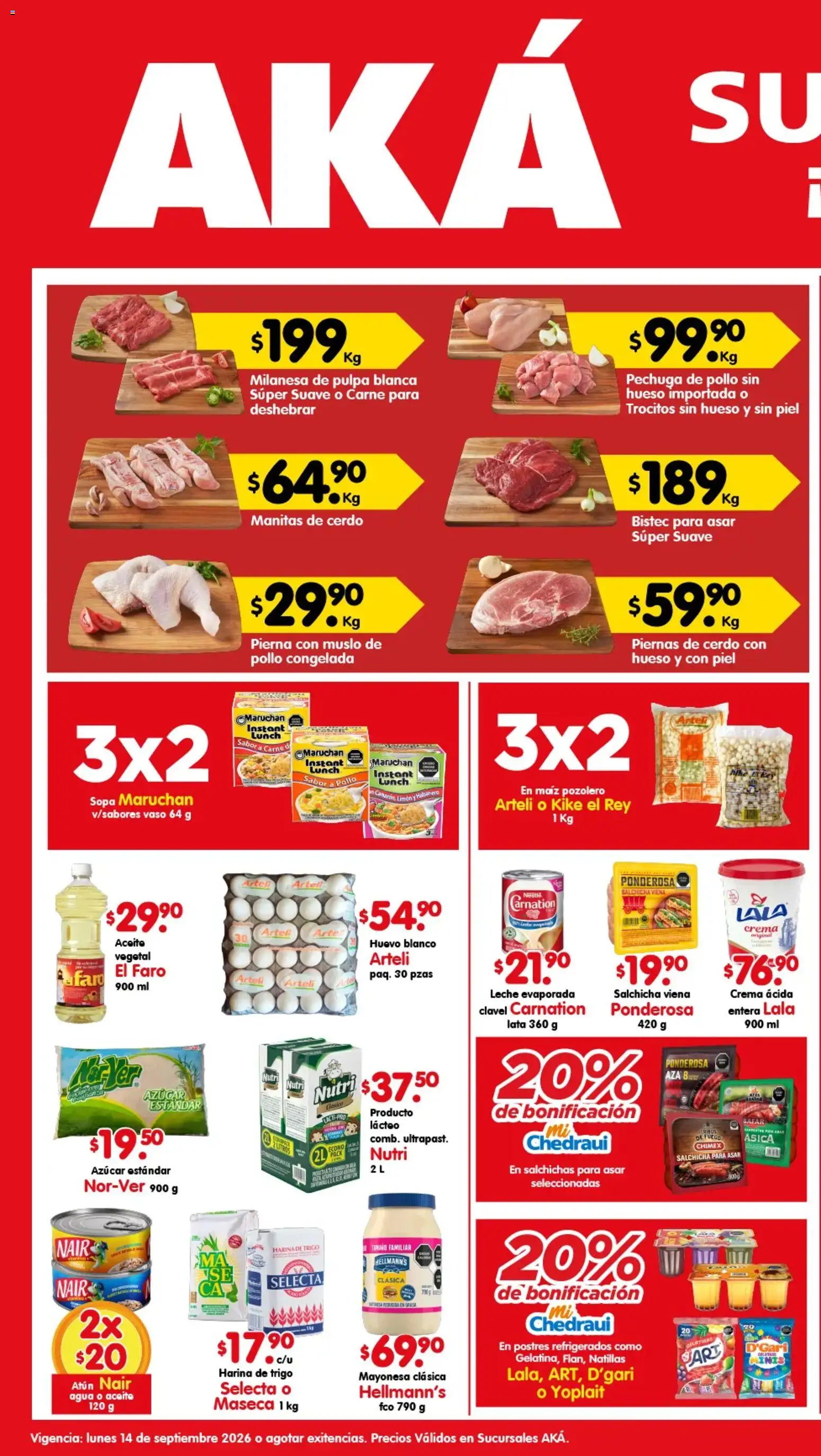 Vista previa las ofertas de la tienda Arteli - Arteli folleto Aká Superbodegas desde el 14/09/2026 