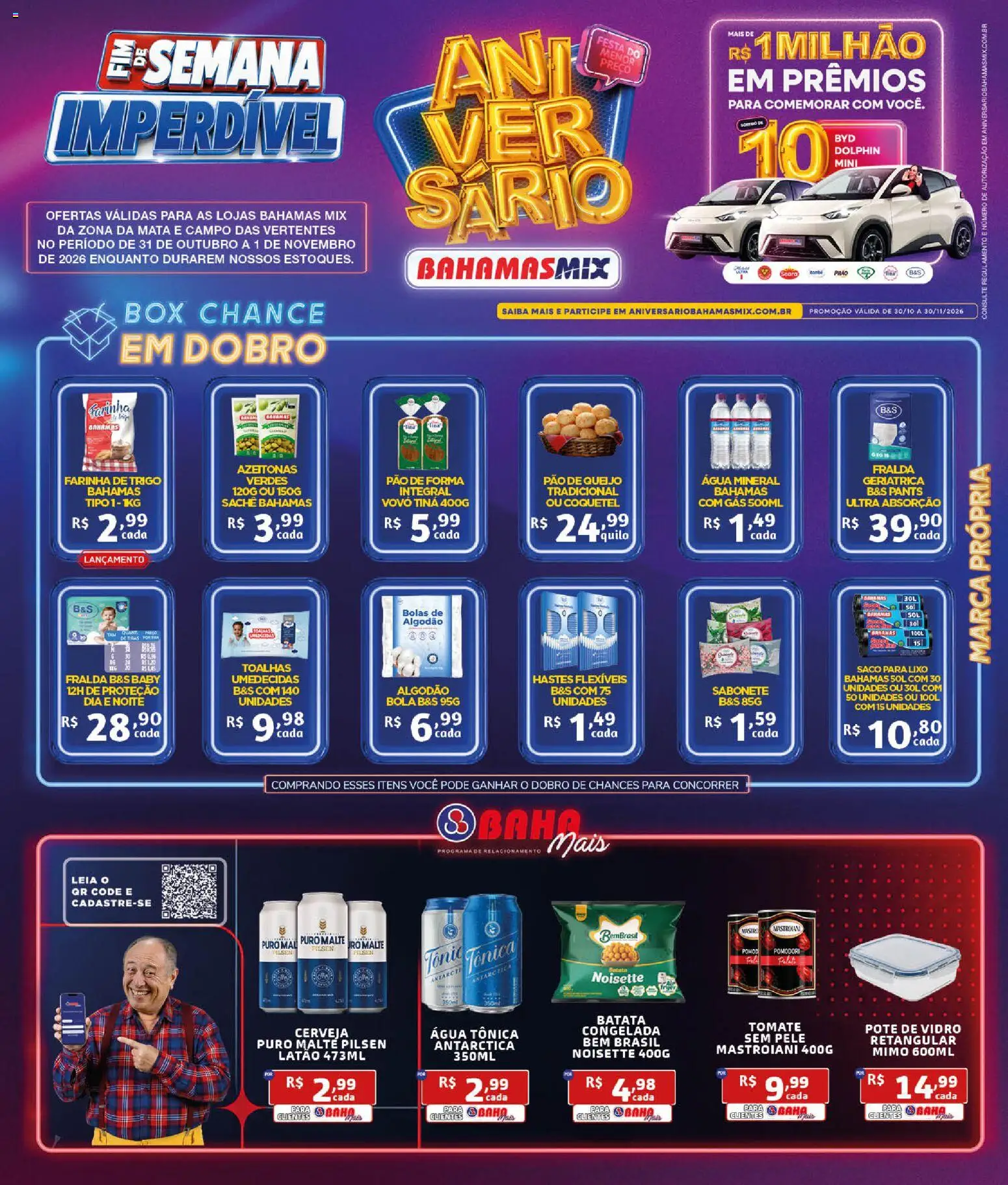 Pré-Visualização do folheto "Bahamas Mix ofertas Fim de Semana Imperdível" da loja Bahamas Mix válido a partir de 31/10/2026