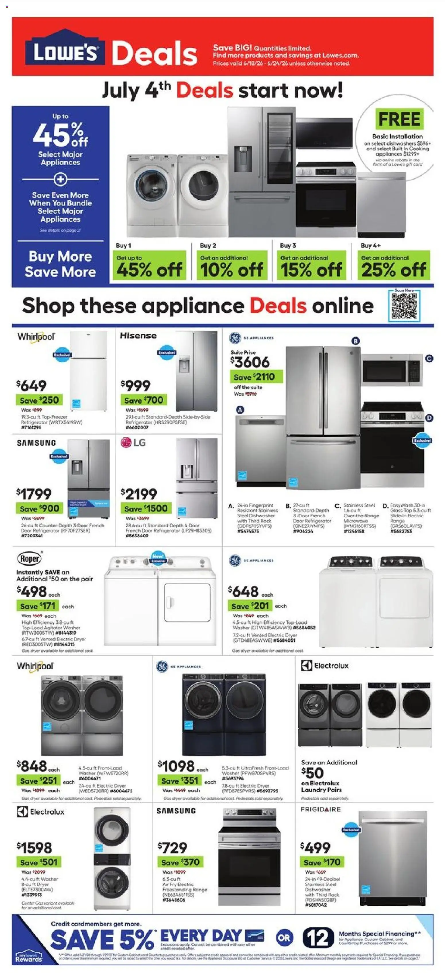 Ad Preview of Lowe's Lowe's Weekly Ad from 06/18/2026