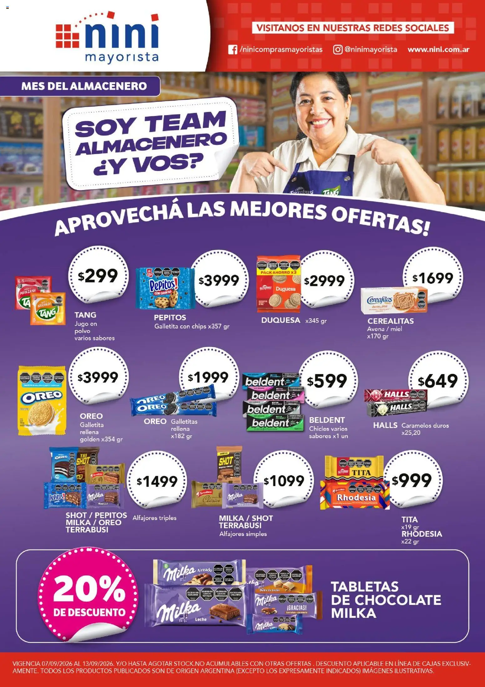 Vista previa del folleto de la tienda NINI Mayorista válido desde el 07/09/2026 