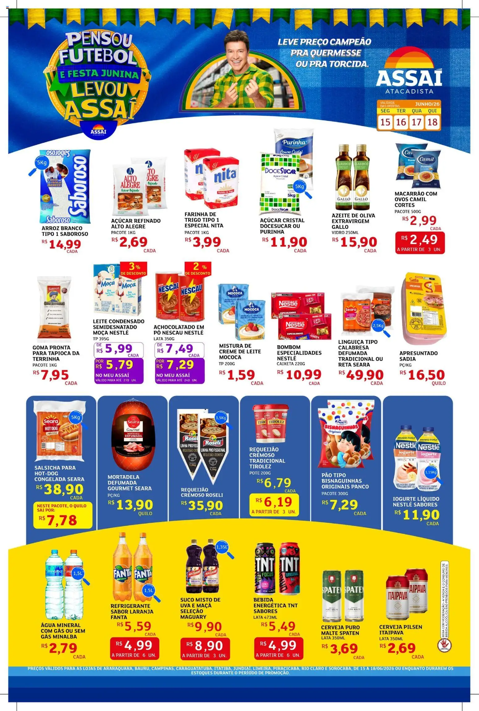 Pré-Visualização do folheto "Assaí Atacadista ofertas - SP" da loja Assaí Atacadista válido a partir de 15/06/2026