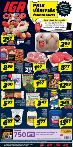 Preview of leaflet IGA weekly flyer / circulaire from shop IGA is valid from Jul 09, 2026