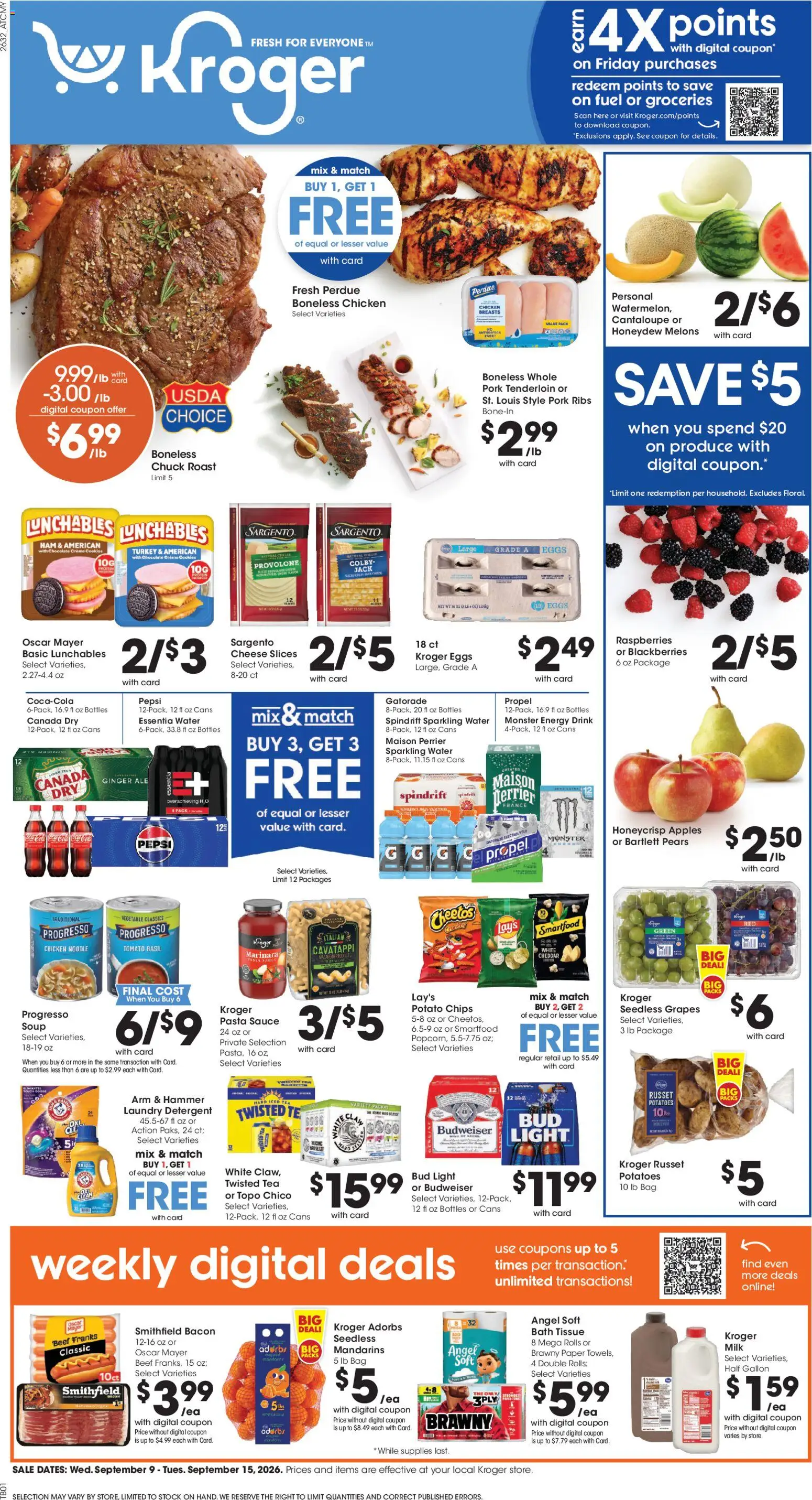 Ad Preview of Kroger Kroger Weekly Ad from 09/09/2026