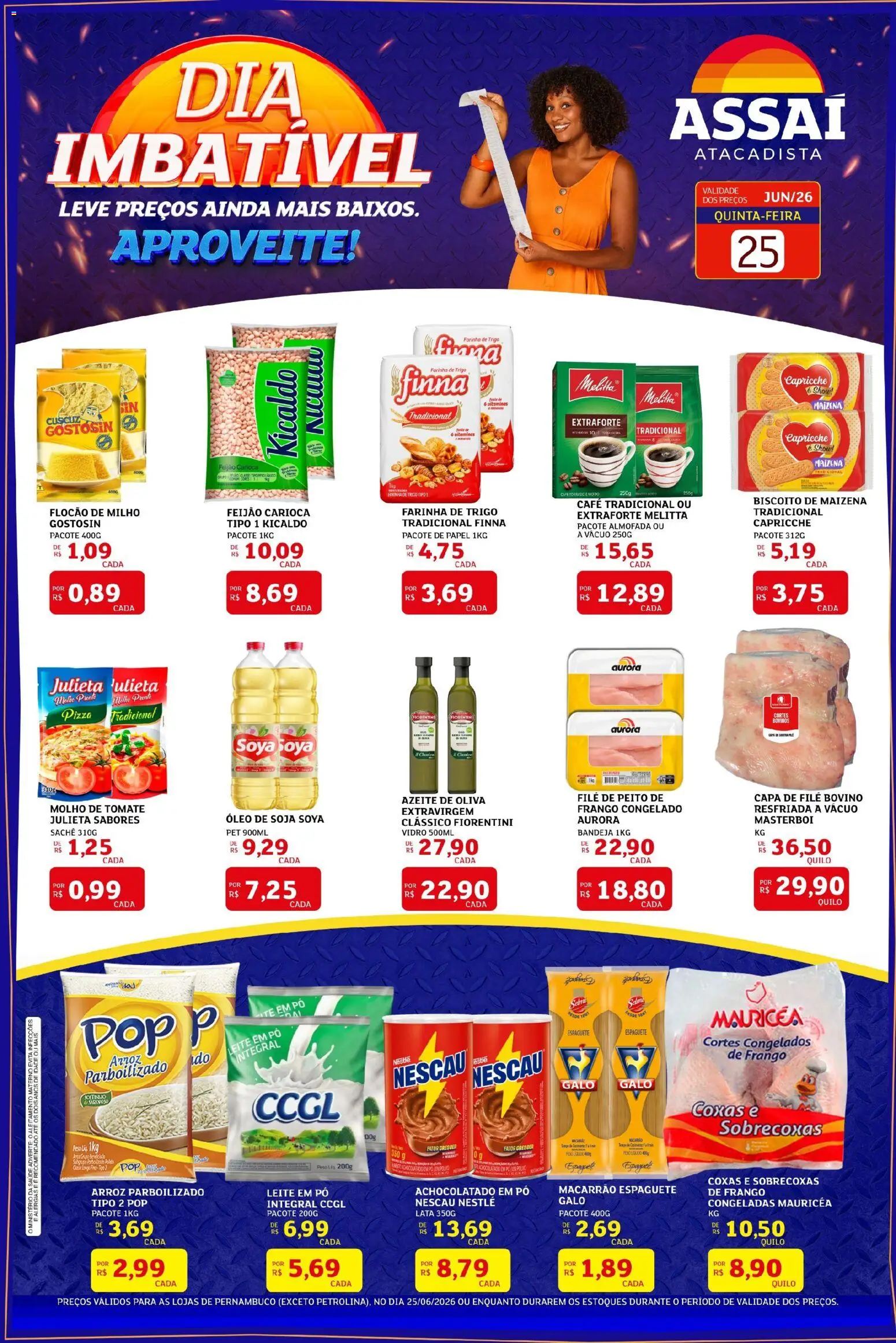 Pré-Visualização do folheto "Assaí Atacadista ofertas - PE" da loja Assaí Atacadista válido a partir de 25/06/2026