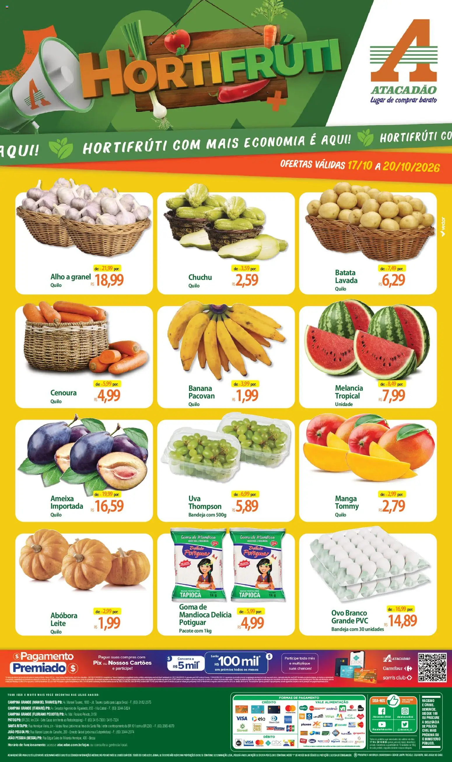 Pré-Visualização do folheto "Atacadão ofertas - PB" da loja Atacadão válido a partir de 17/10/2026