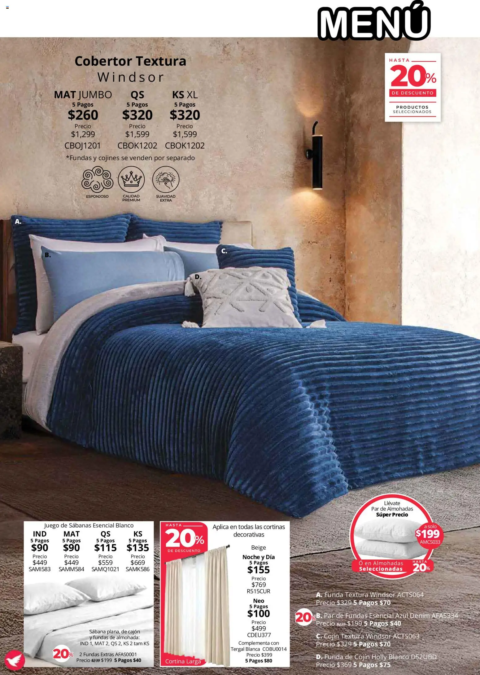 Vista previa las ofertas de la tienda Colchas Concord - Colchas Concord catálogo Colección Cobertor desde el 01/08/2026 