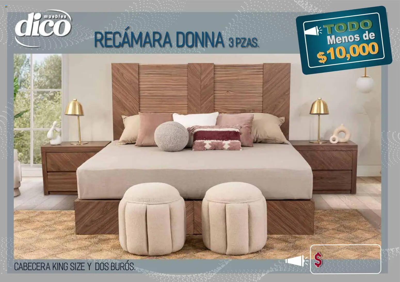 Vista previa las ofertas de la tienda Muebles Dico - Muebles Dico catálogo Todo menos de 10000 Pacifico desde el 09/04/2026 - Cabecera