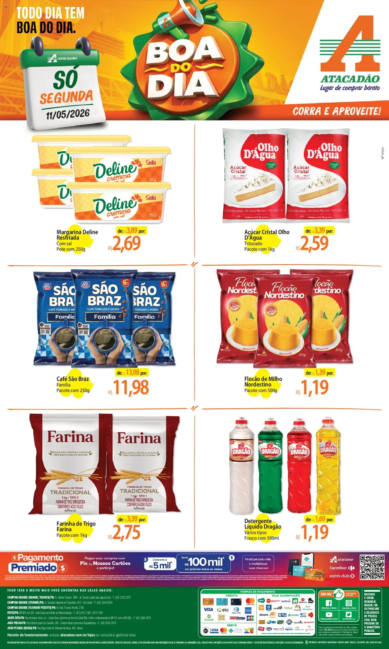 Pré-Visualização do folheto "Atacadão ofertas - PB" da loja Atacadão válido a partir de 11/05/2026
