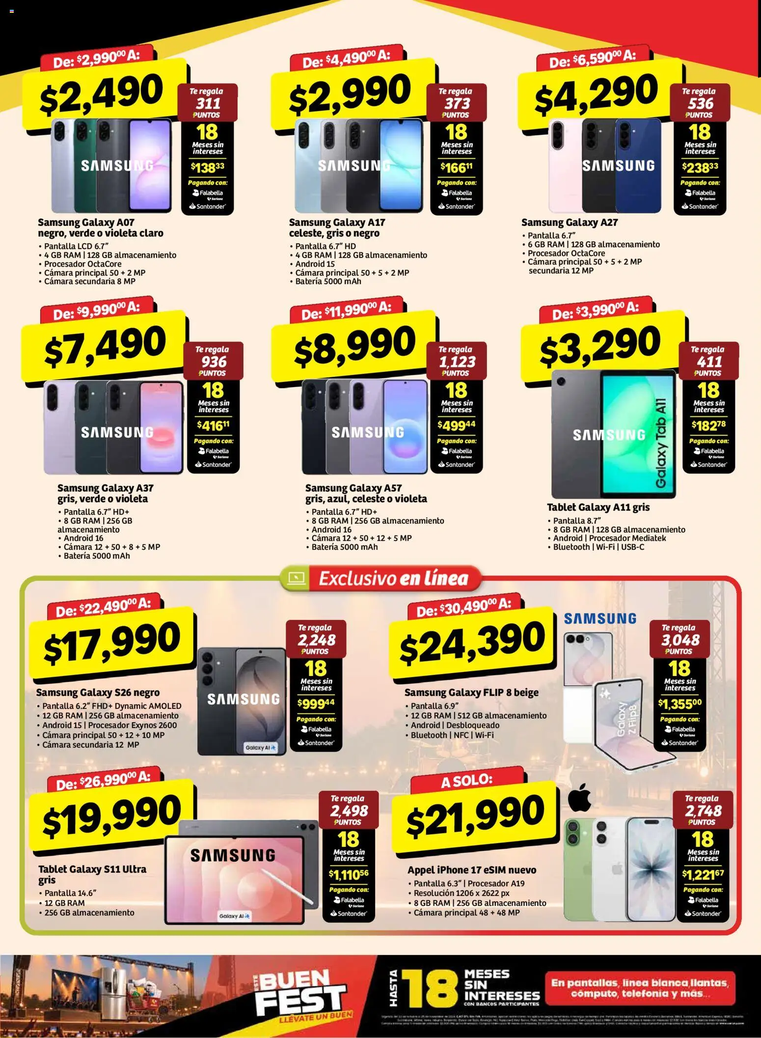 Vista previa las ofertas de la tienda Soriana - Soriana Buen Fest desde el 30/10/2026 