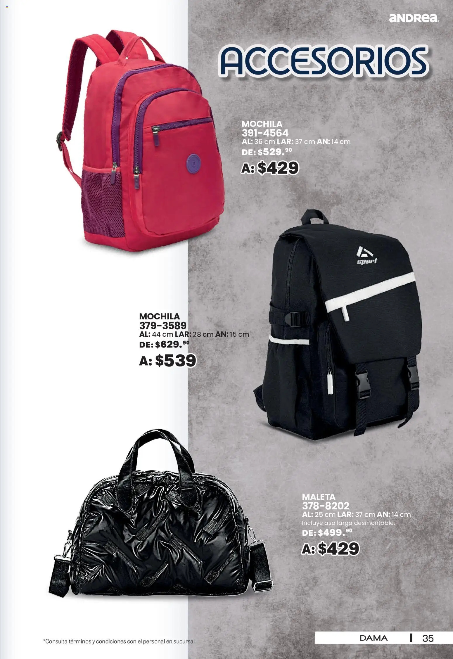 Vista previa las ofertas de la tienda Andrea - Andrea catálogo Sport desde el 30/08/2026 