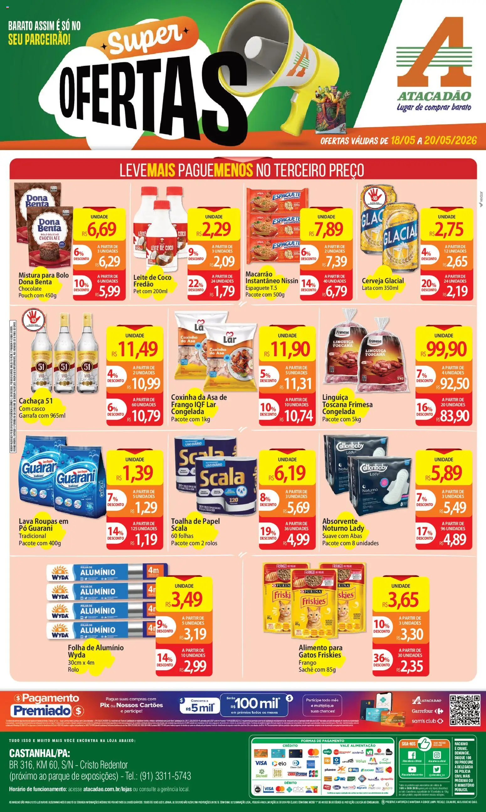 Pré-Visualização do folheto "Atacadão ofertas - PA" da loja Atacadão válido a partir de 18/05/2026