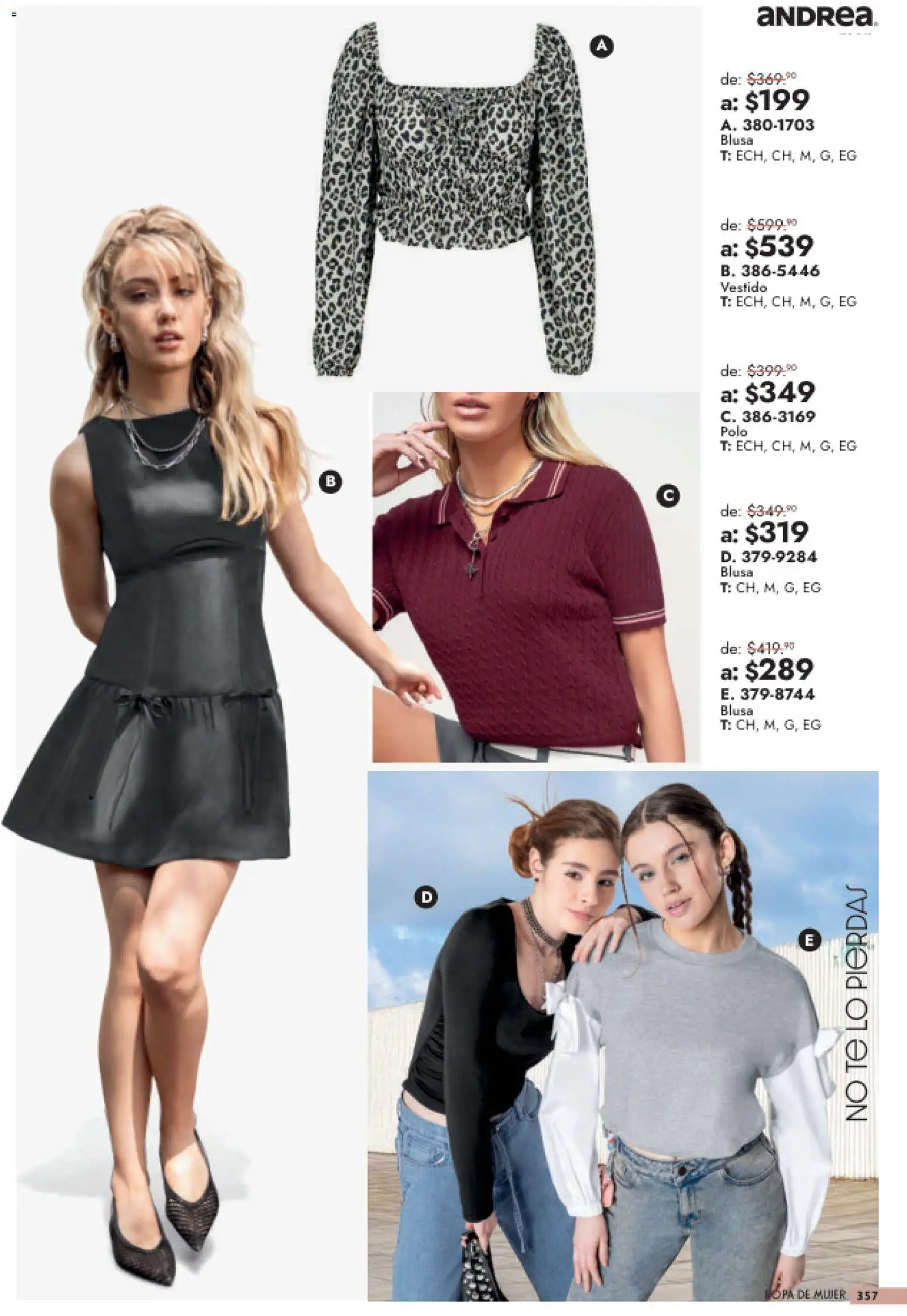 Vista previa las ofertas de la tienda Andrea - Andrea catálogo Outlet desde el 26/07/2026 