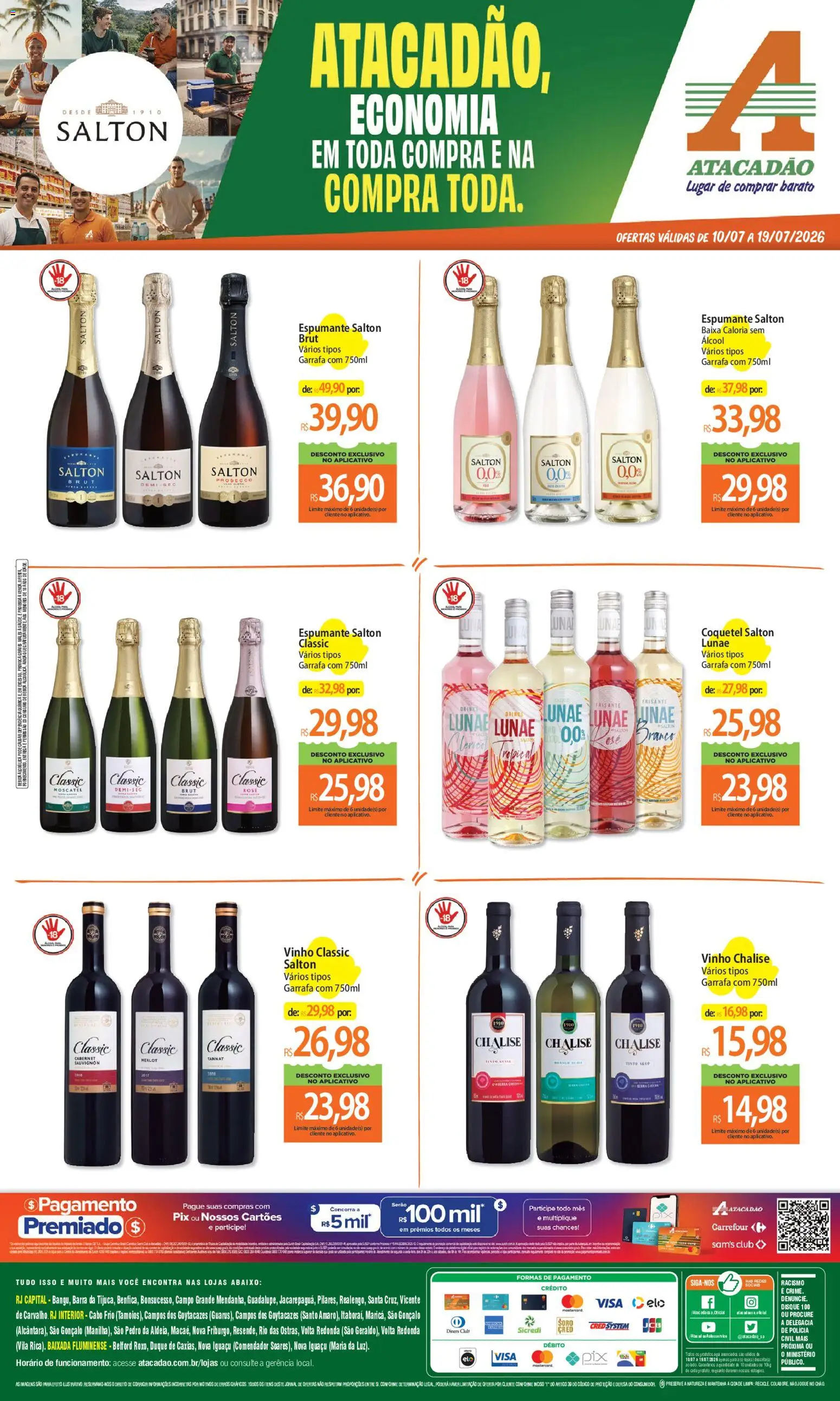 Pré-Visualização do folheto "Atacadão ofertas - RJ" da loja Atacadão válido a partir de 10/07/2026