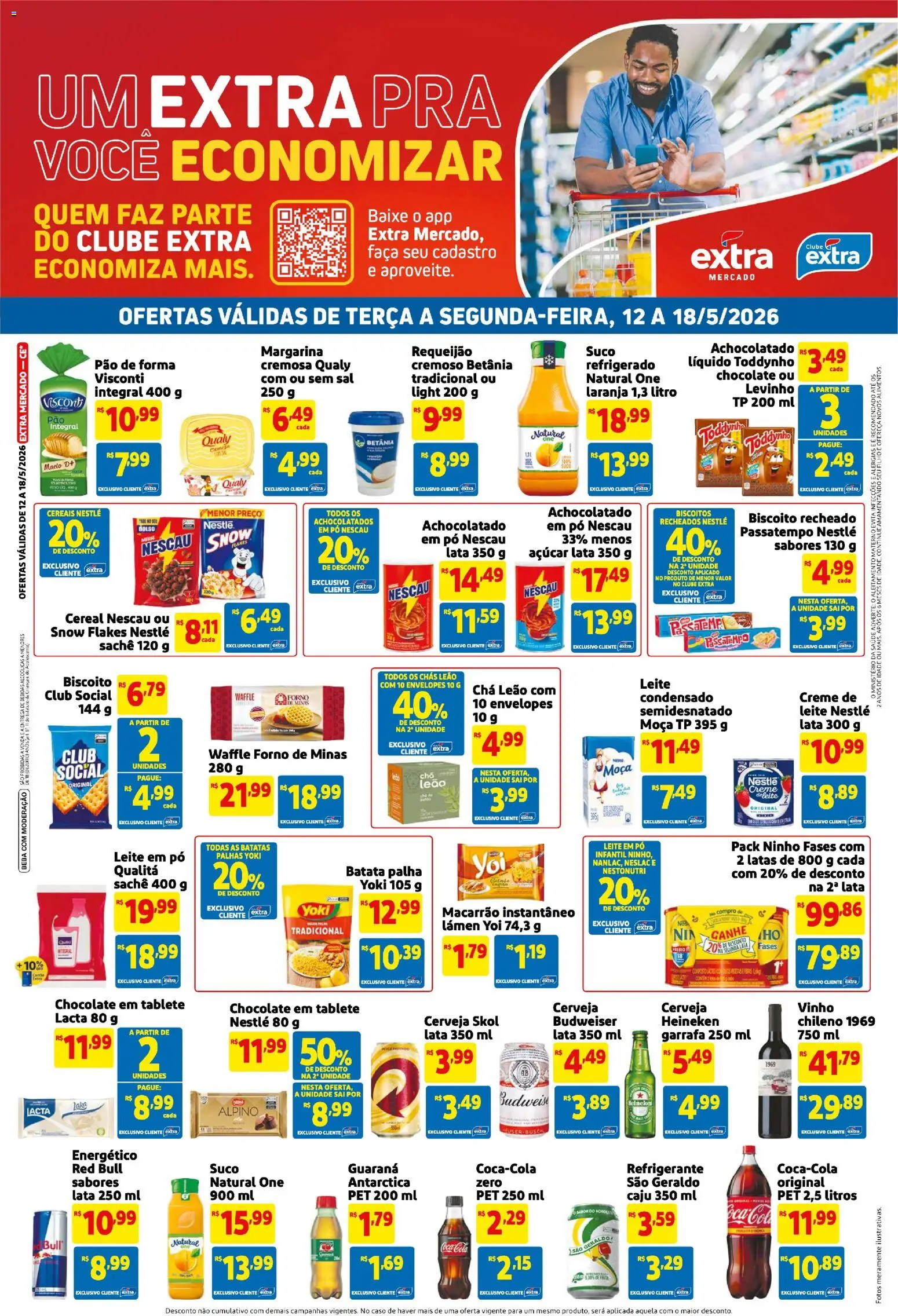 Pré-Visualização do folheto "Extra ofertas de Mercado Semanal" da loja Extra válido a partir de 12/05/2026