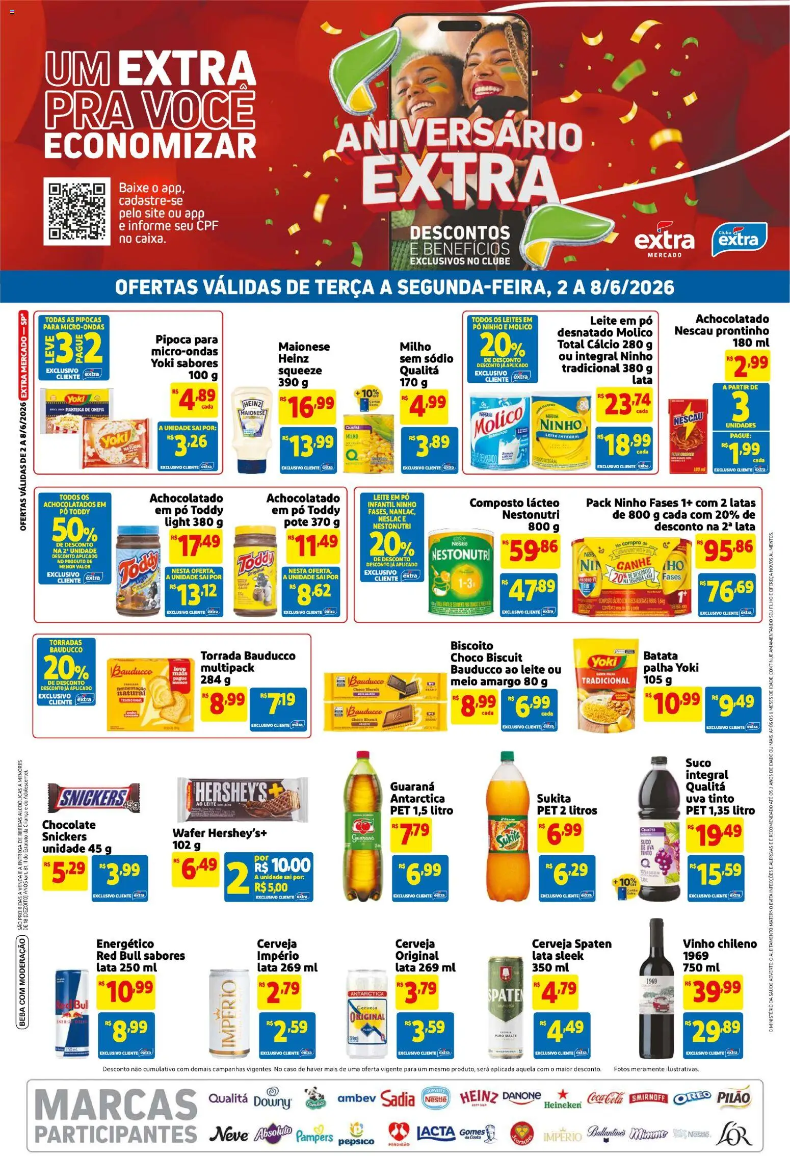 Pré-Visualização do folheto "Extra ofertas de Mercado Semanal" da loja Extra válido a partir de 02/06/2026