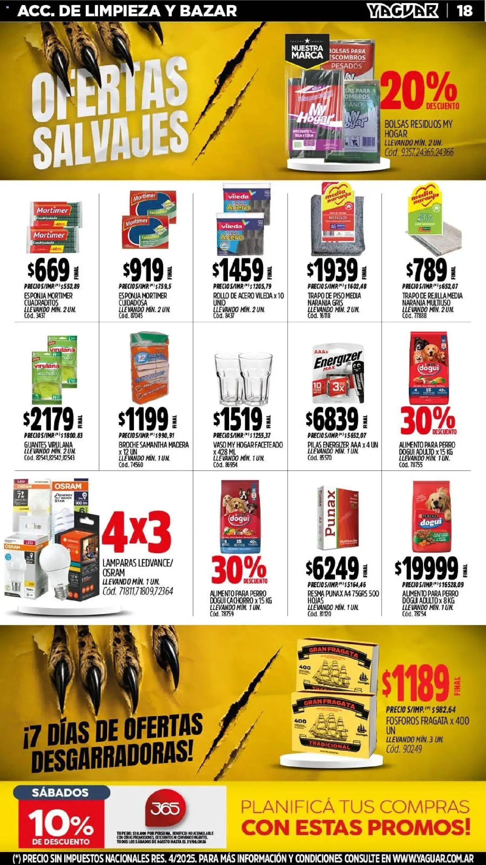 Vista previa del folleto de la tienda Yaguar válido desde el 03/08/2026 